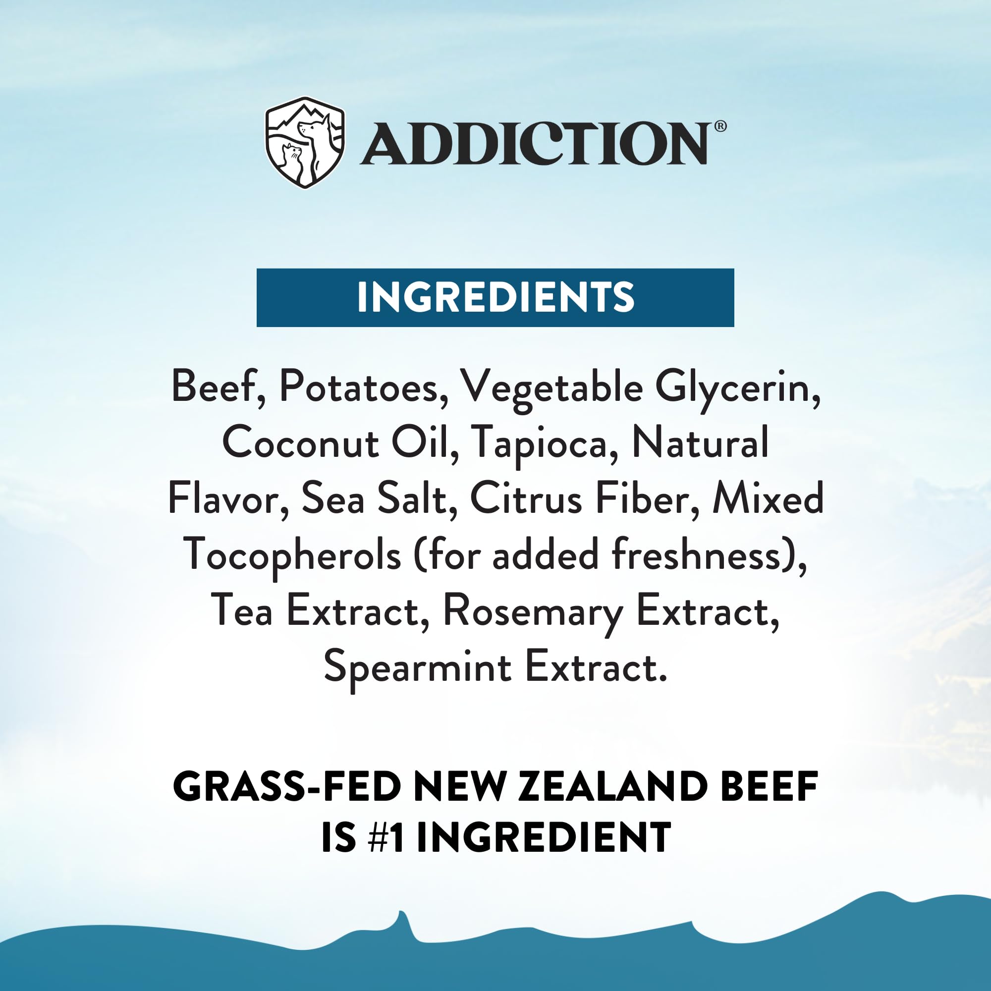 Addiction Meaty Bites Beef Recipe - Dog Treats - Crafted in New Zealand - High Meat Content - Grain and Gluten-Free - Soft and A