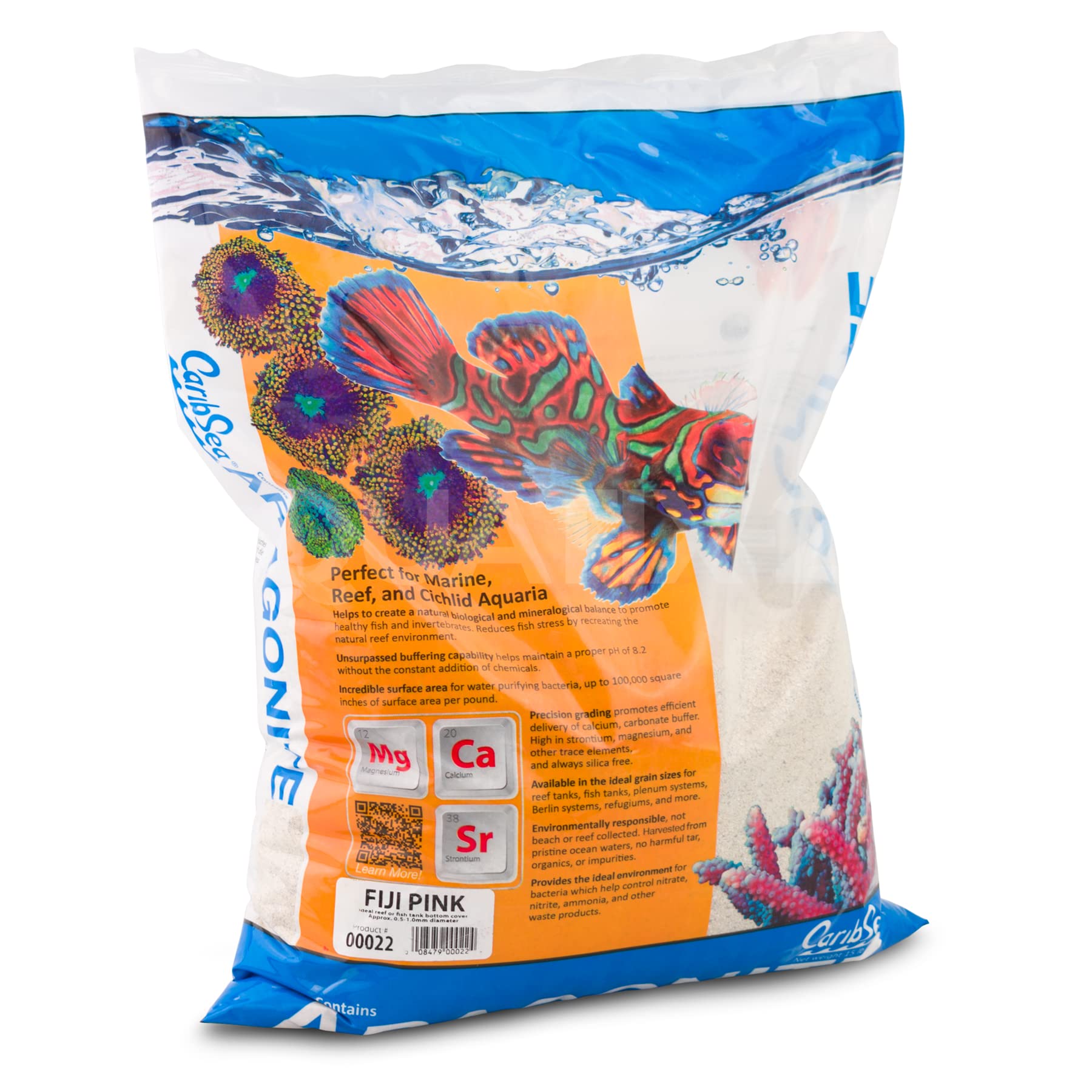 Carib Sea ACS00022 Fiji Pink Reef Sand for Aquarium, 15-Pound
