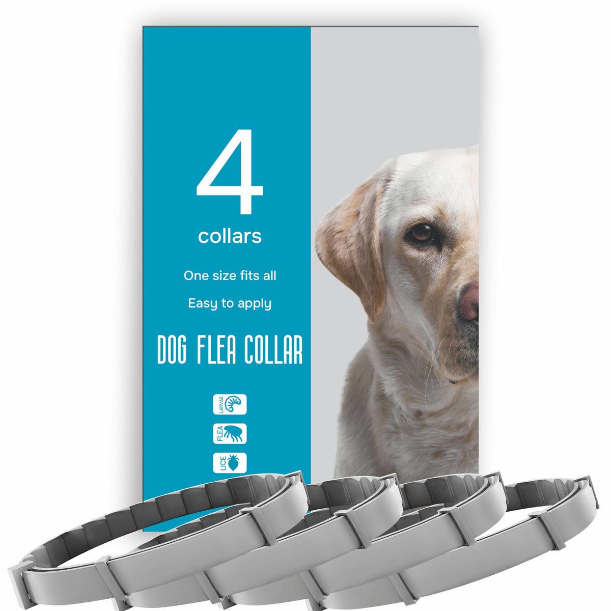 Flea And Tick Prevention For Dogs - Flea Collar - 4 Count