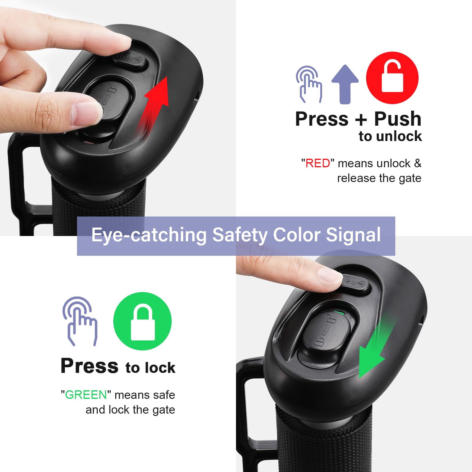 Retractable Baby Gates Extra Wide, PRObebi Retractable Dog Gate for The House Extends to 72'' Wide 34'' Tall, Gates for Baby Ind