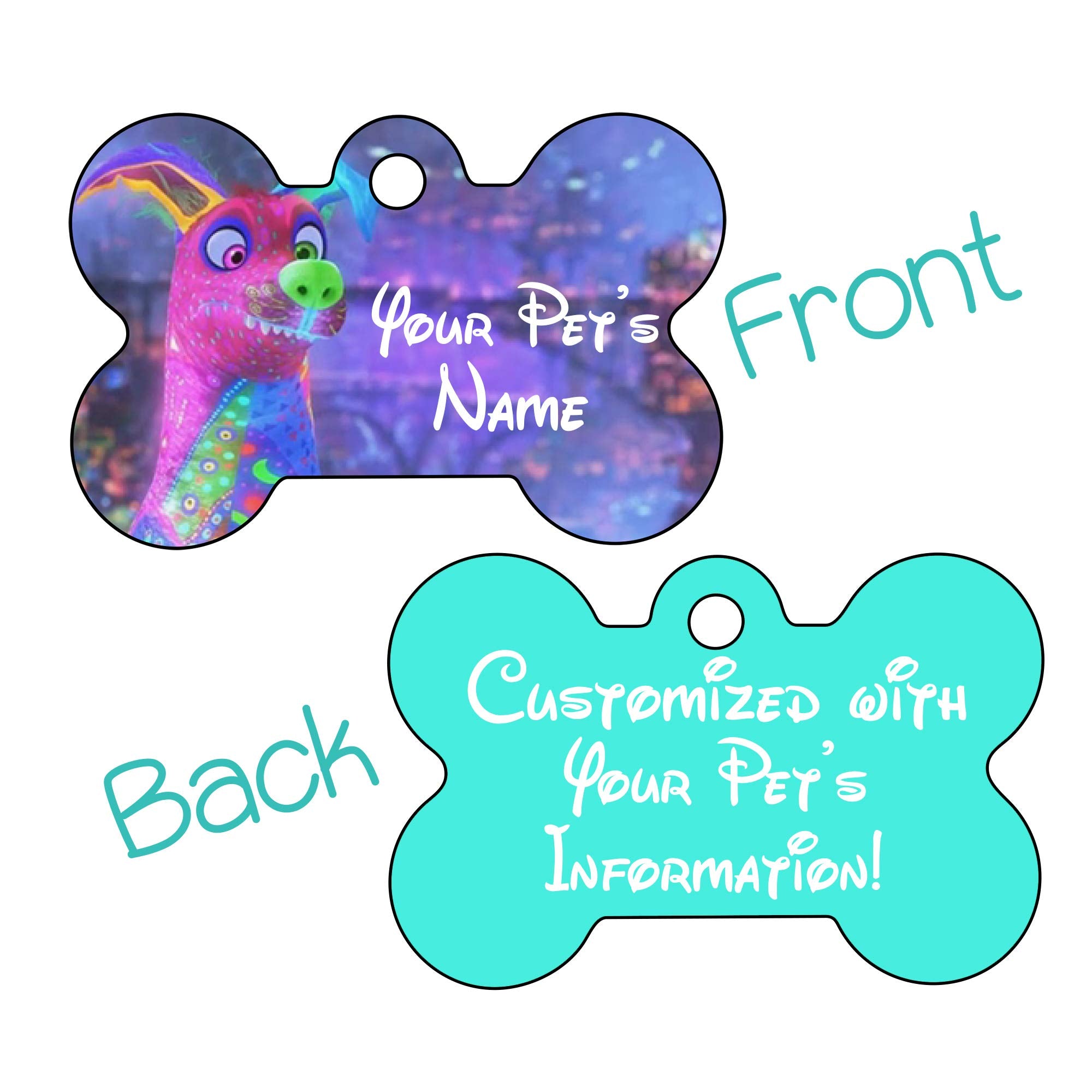 Dante | Coco | Double Sided Pet Id Dog Tag | Personalized For Your Pet