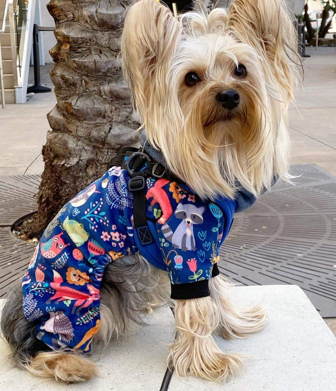 Cutebone Dog Pajamas Forest Family Dog Apparel Dog Jumpsuit Pet Clothes Pajamas Coat P75Xxl