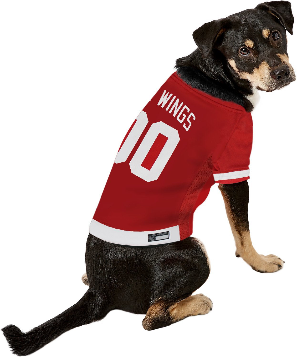 Pets First NHL Detroit Red Wings Jersey for Dogs & Cats, Large. - Let Your Pet Be A Real NHL Fan!