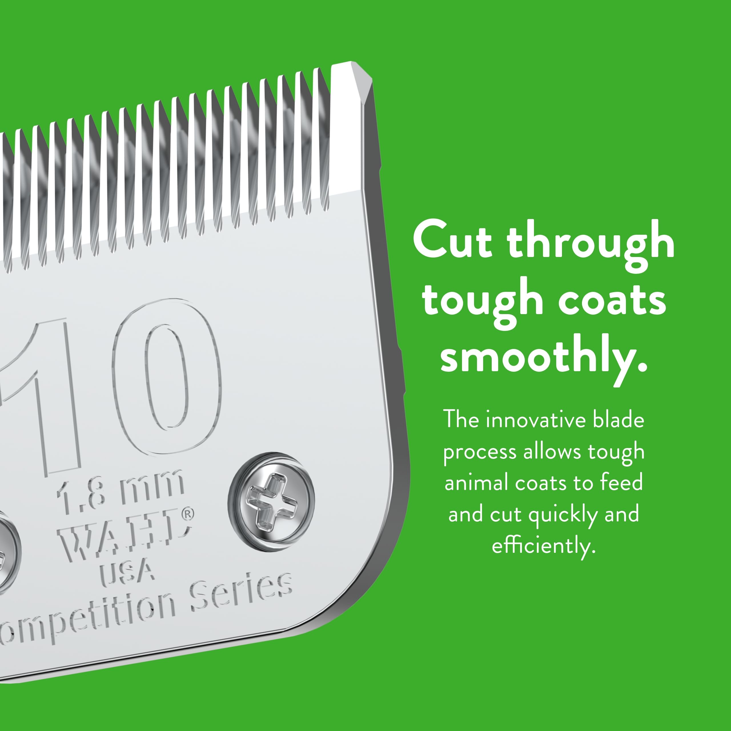 Wahl Professional Animal #10 Medium Competition Series Detachable Blade With 1/16-Inch Cut Length (#2358-100),Steel