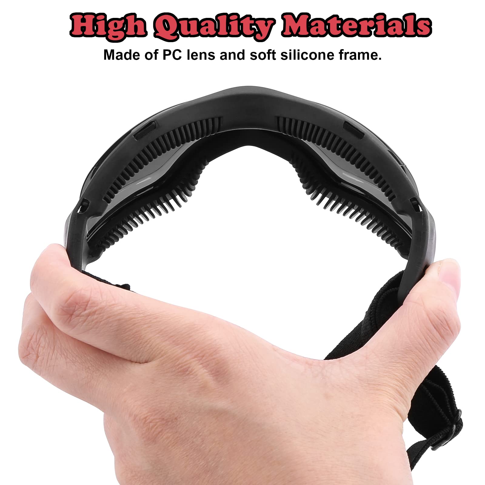 Ownpets Goggles For Dogs, Dog Glasses Uv Protection Goggles Snow Protection Wind Protection Dust Protection With Adjustable Strap, Safety Pet Sunglasses For Small And Medium Dog, Black