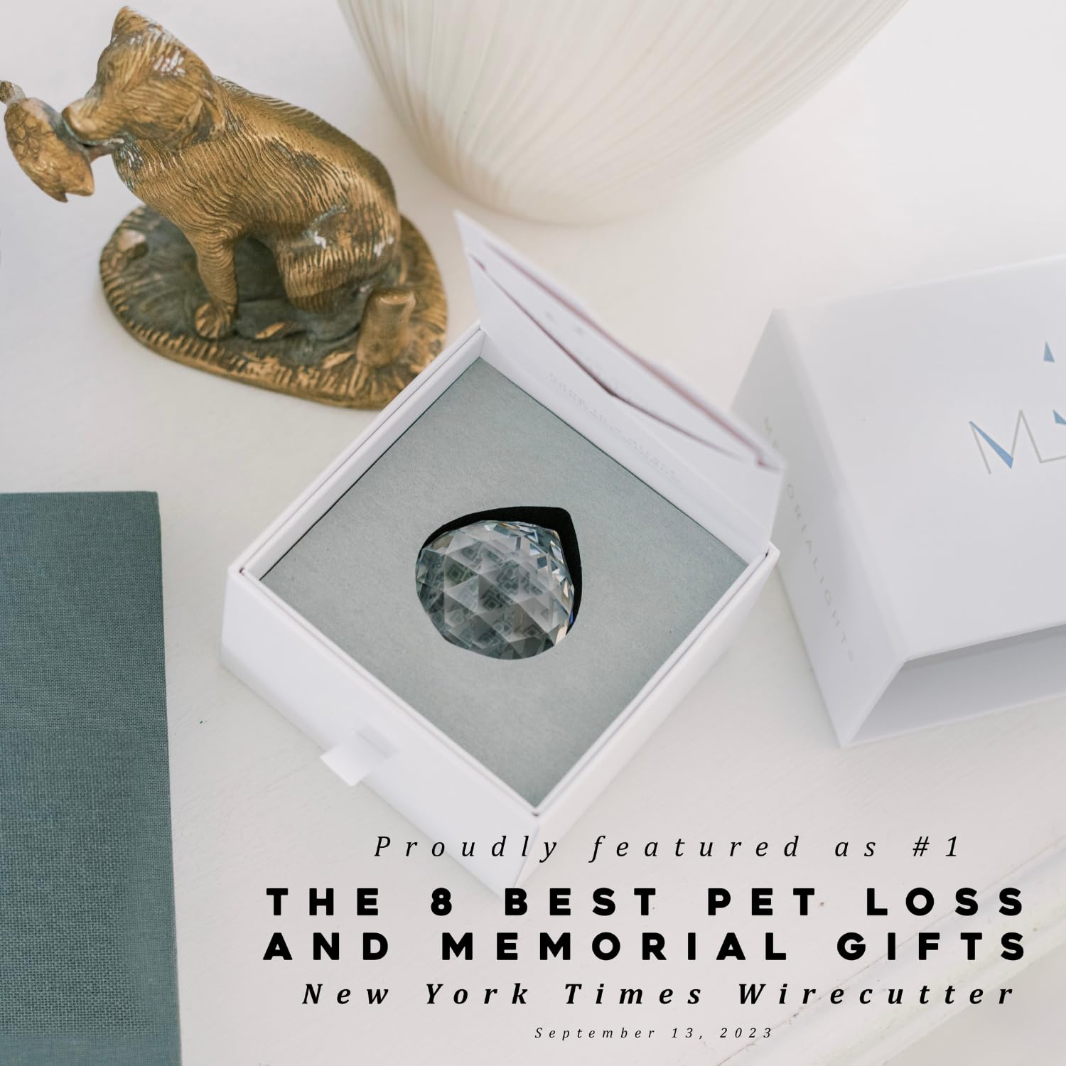 Memorialight Pet Memorial Gift - Unique Sympathy Gift For Loss Of Dog & Cat, Modern Bereavement Gift For Daily Remembrance, Pet
