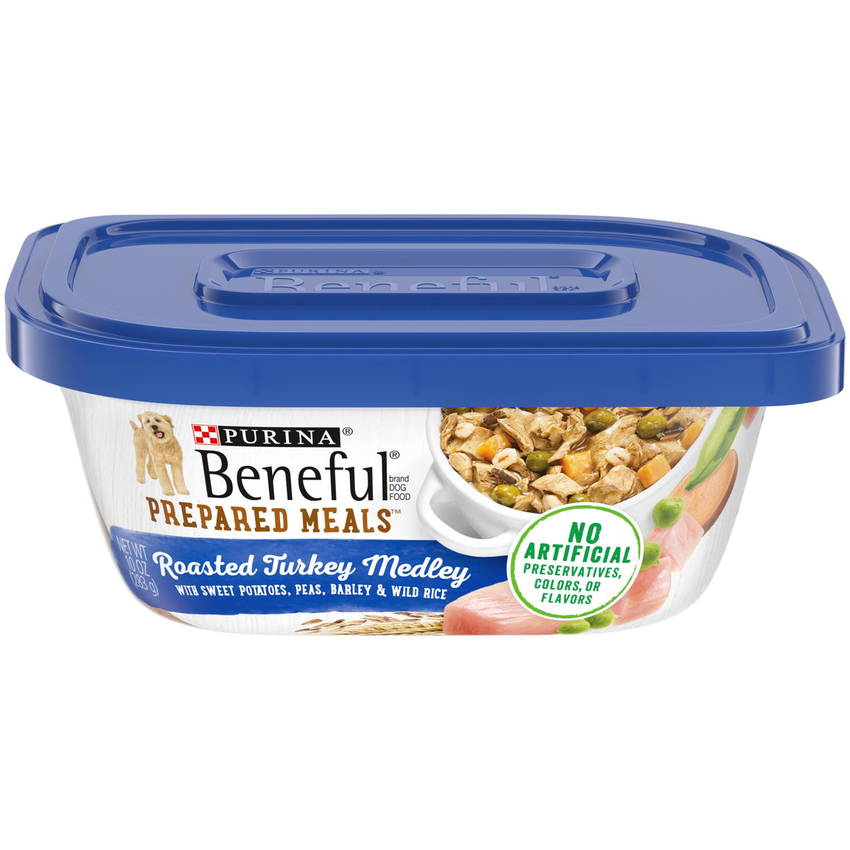 Purina Beneful Gravy Wet Dog Food, Prepared Meals Roasted Turkey Medley - (8) 10 Oz. Tubs