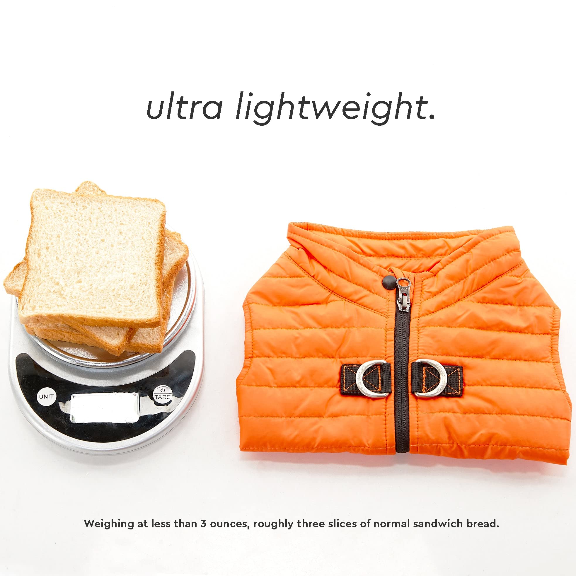 Gooby Puffer Vest Dog Jacket - Pink, Medium - Ultra Thin Zip Up Wind Breaker With Dual D Ring Leash - Water Resistant Small Dog Sweater Coat - Dog Clothes For Small Dogs Boy Or Medium Dogs