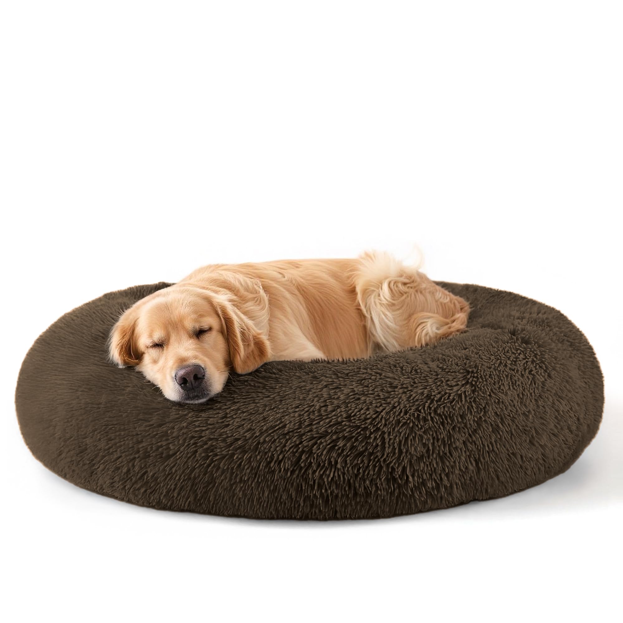 Dog Beds Large Sized Dog and Cats, 32in Pet Beds for Large Pet, Washable Indestructible Extra Large Dog Bed (Coffee)