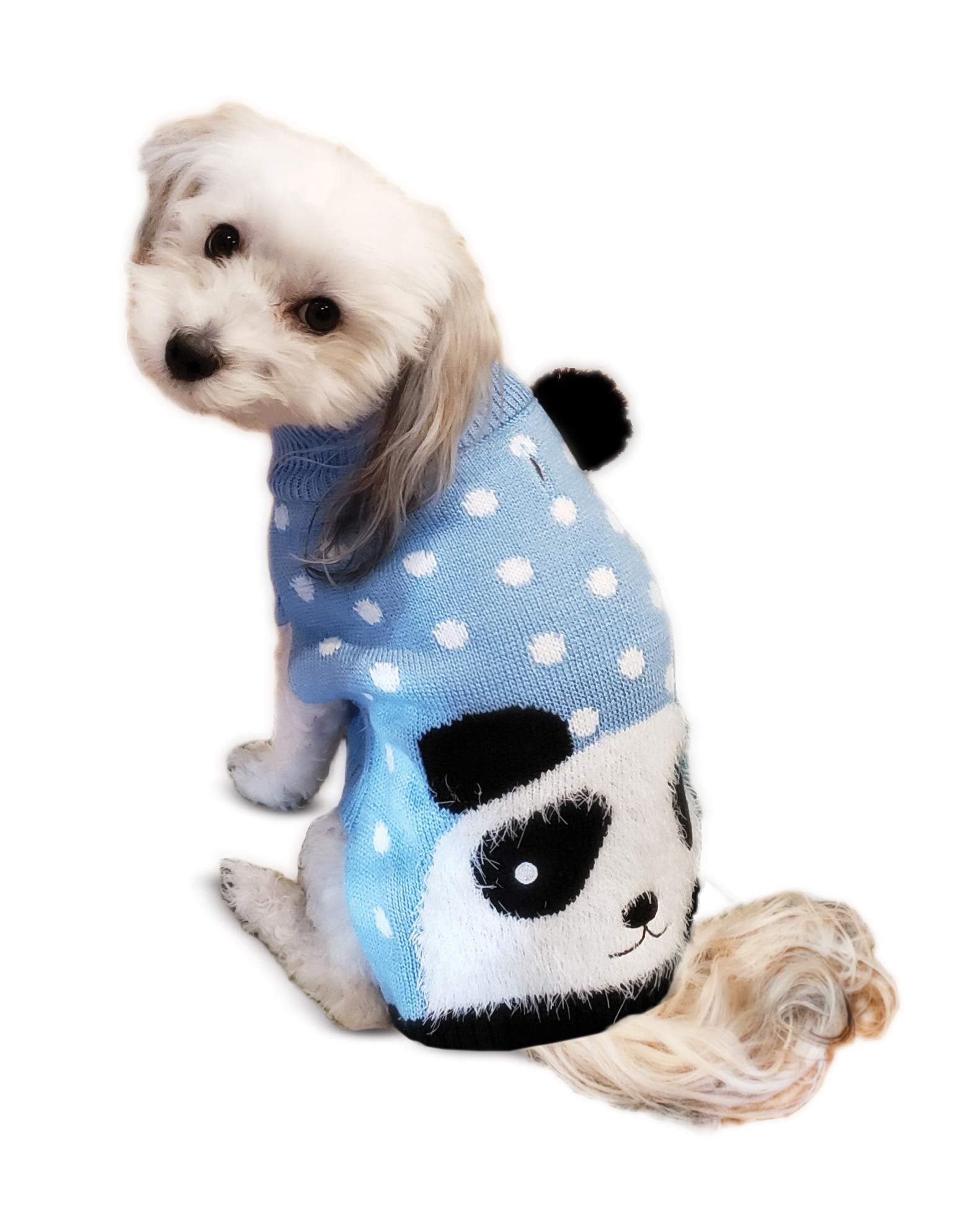 Fashion Pet /Panda Sweater/Dog Sweater/Blue/Extra Extra Small