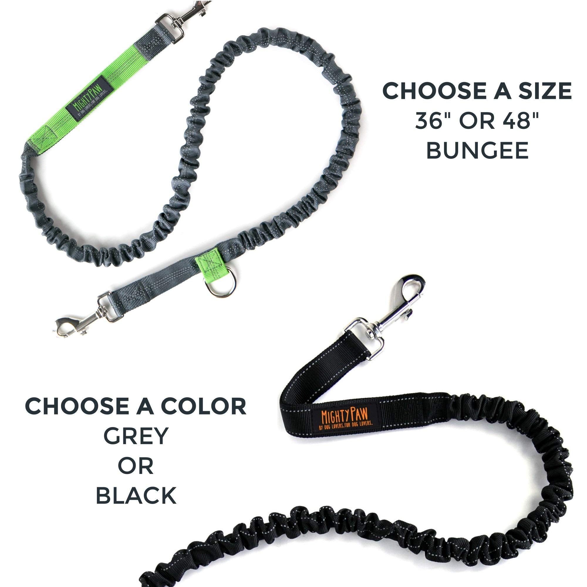 Mighty Paw Hands Free Dog Leash | Bungee Waist Leash for Dog Walking. Pet Running Hands Free Tether for Large, Medium & Small Br
