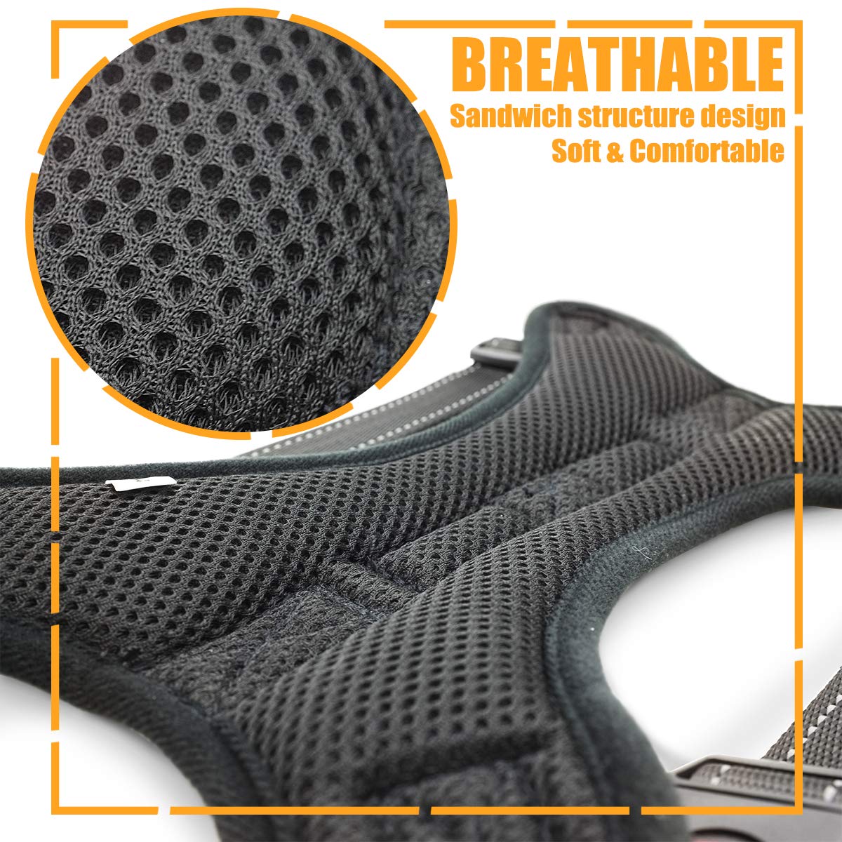 No Pull Dog Harness, Breathable Adjustable Comfort, Free Leash Included, For Small Medium Large Dog, Best For Training Walking Camo Xl