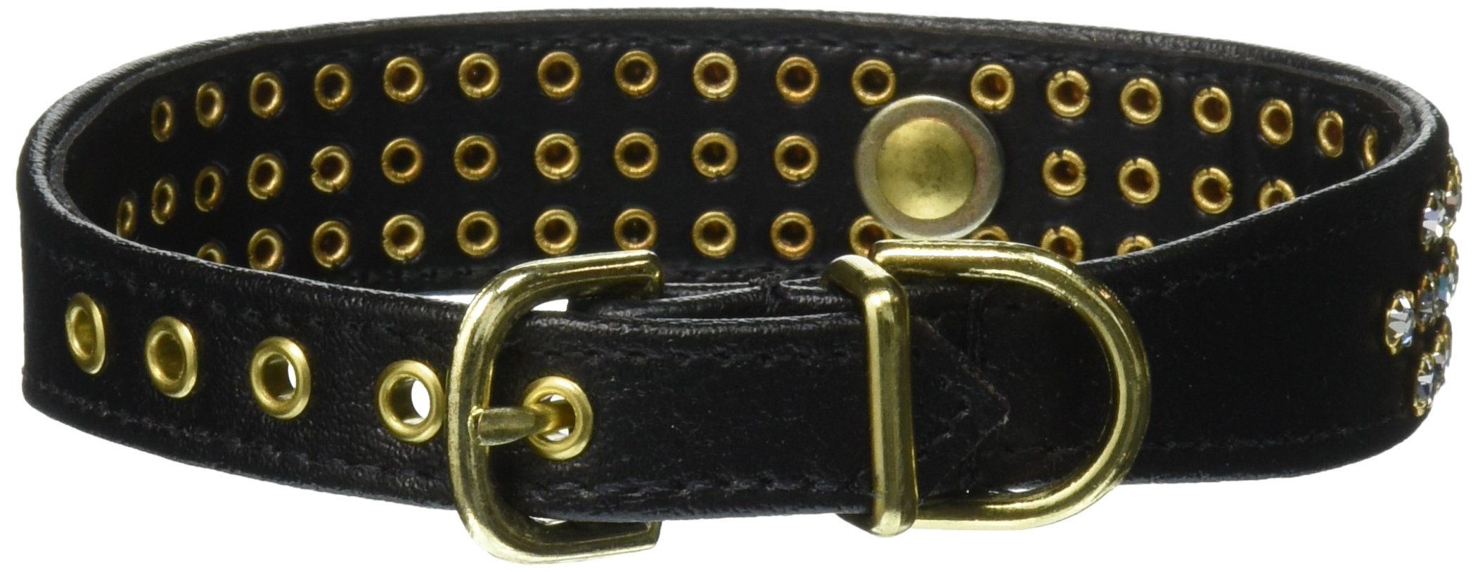 Dog, Puppy & Pet Collar, 73 Clear Crystal Jewelry Set Black 14