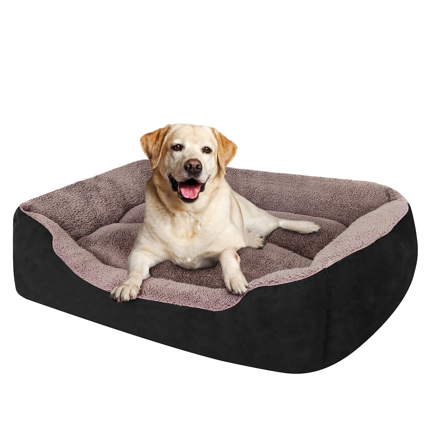 PUPPBUDD Orthopedic Dog Beds, Rectangle,Washable, Warming, Comfortable and Breathable Pet Sofa for Medium Dogs
