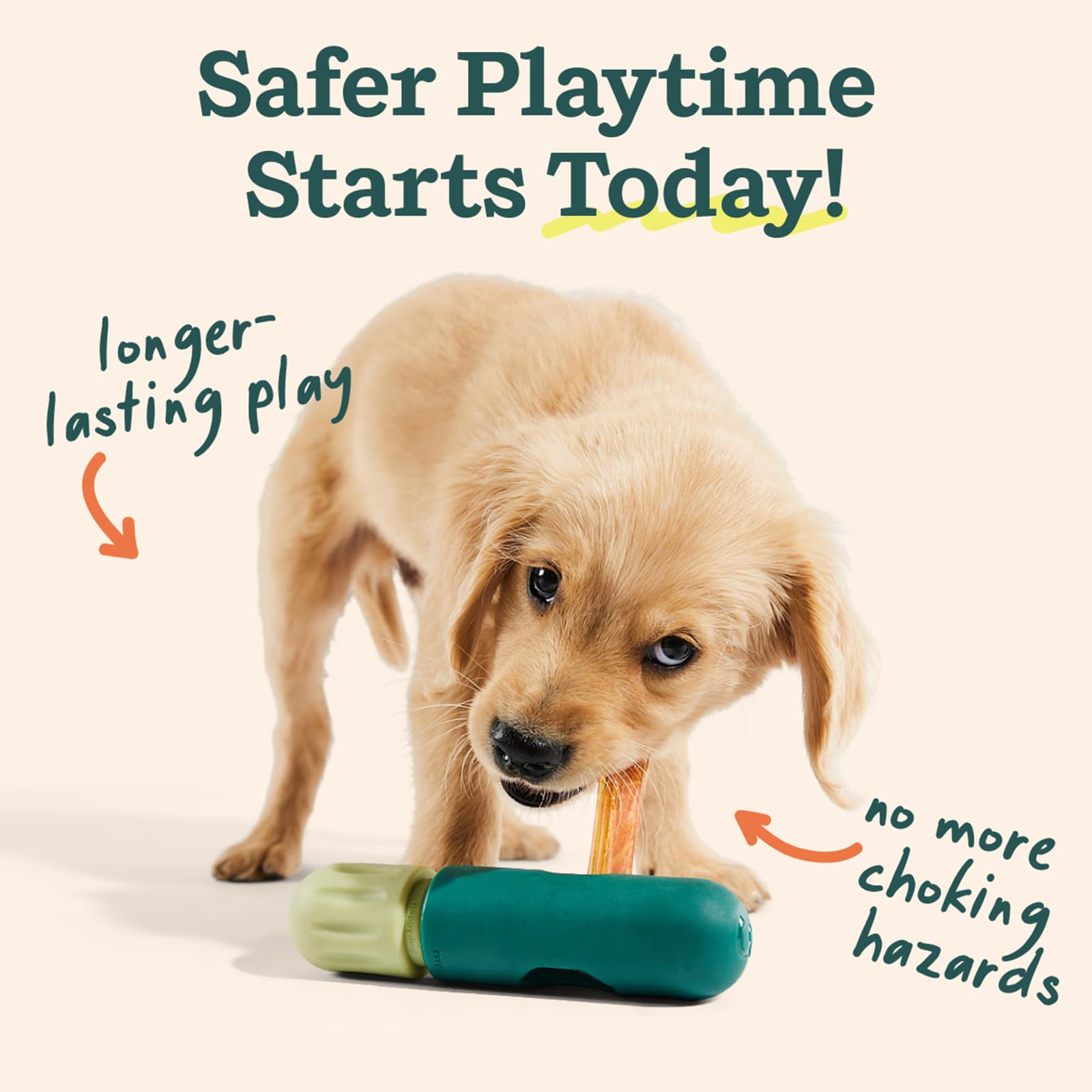 Woof Bullysafe - Bully Stick Holder - Durable Dog Chew Holder For Safe, Long-Lasting Play - Easy To Clean - No More Swallowed En