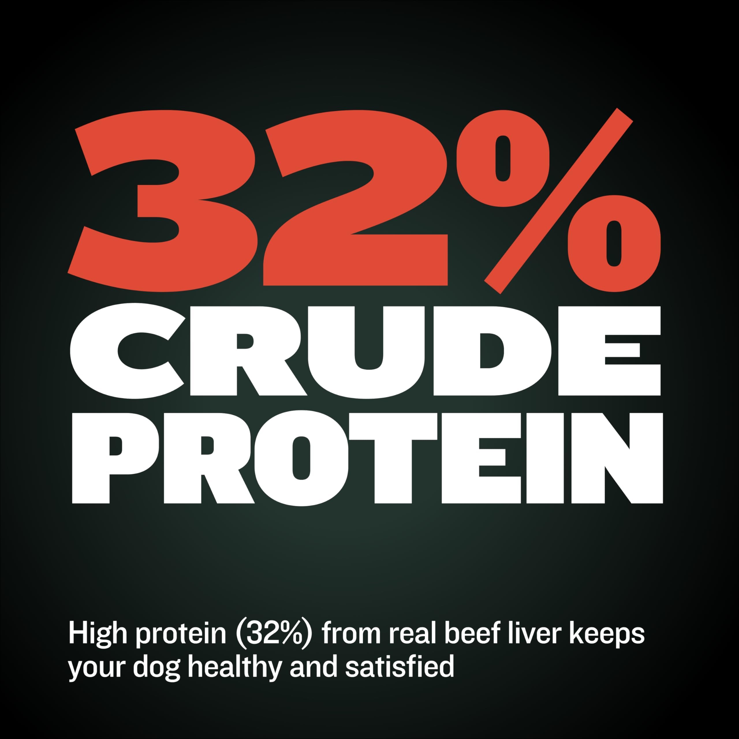 Bully Max Premium High Protein Dog Treats for Puppy & Adult Dogs - Training Dog Food Treats with 40% Protein, Real Meat, Veggies