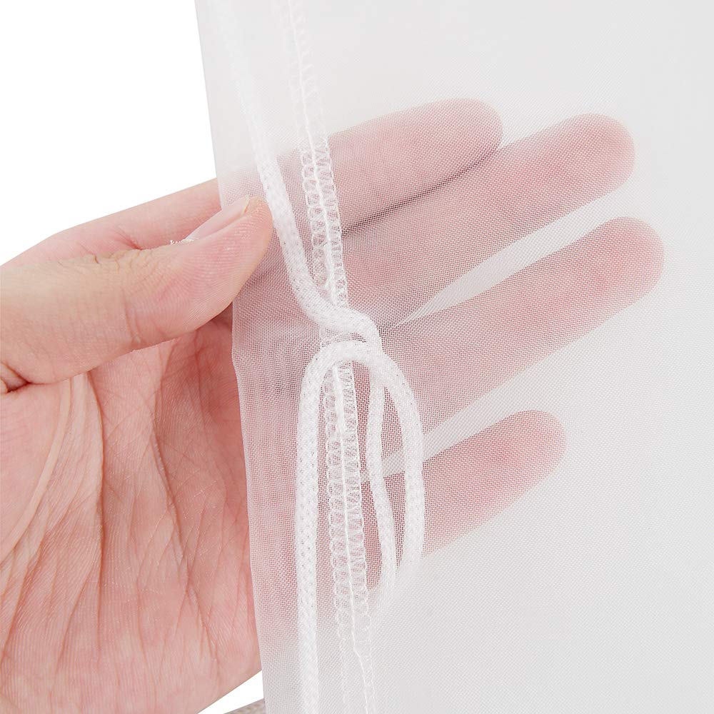 Alegi Aquarium Filter Media Bag Extra Fine, Reusable 180 Micron Drawstring Mesh Bags For Activated Carbon (12''*8'' (6 Pack))