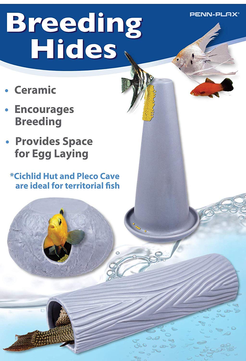 Penn-Plax Breeding Resins And Hide Away Caves For Plecos, Angelfish, Cichlids And More (Breeding Cone)