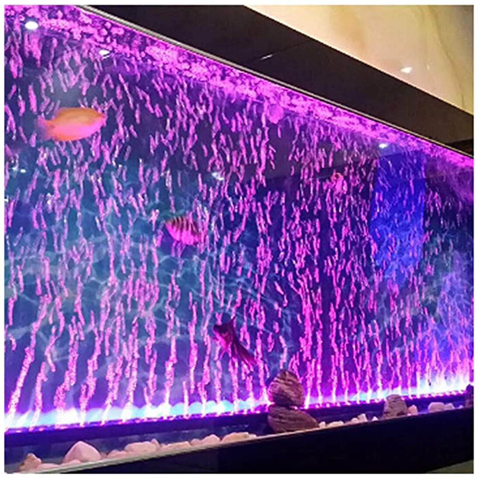 Hcdmre Led Air Bubble Light Aquarium Light Underwater Submersible Fish Tank Light Color Changing Making Oxygen Aquarium Tools,Us