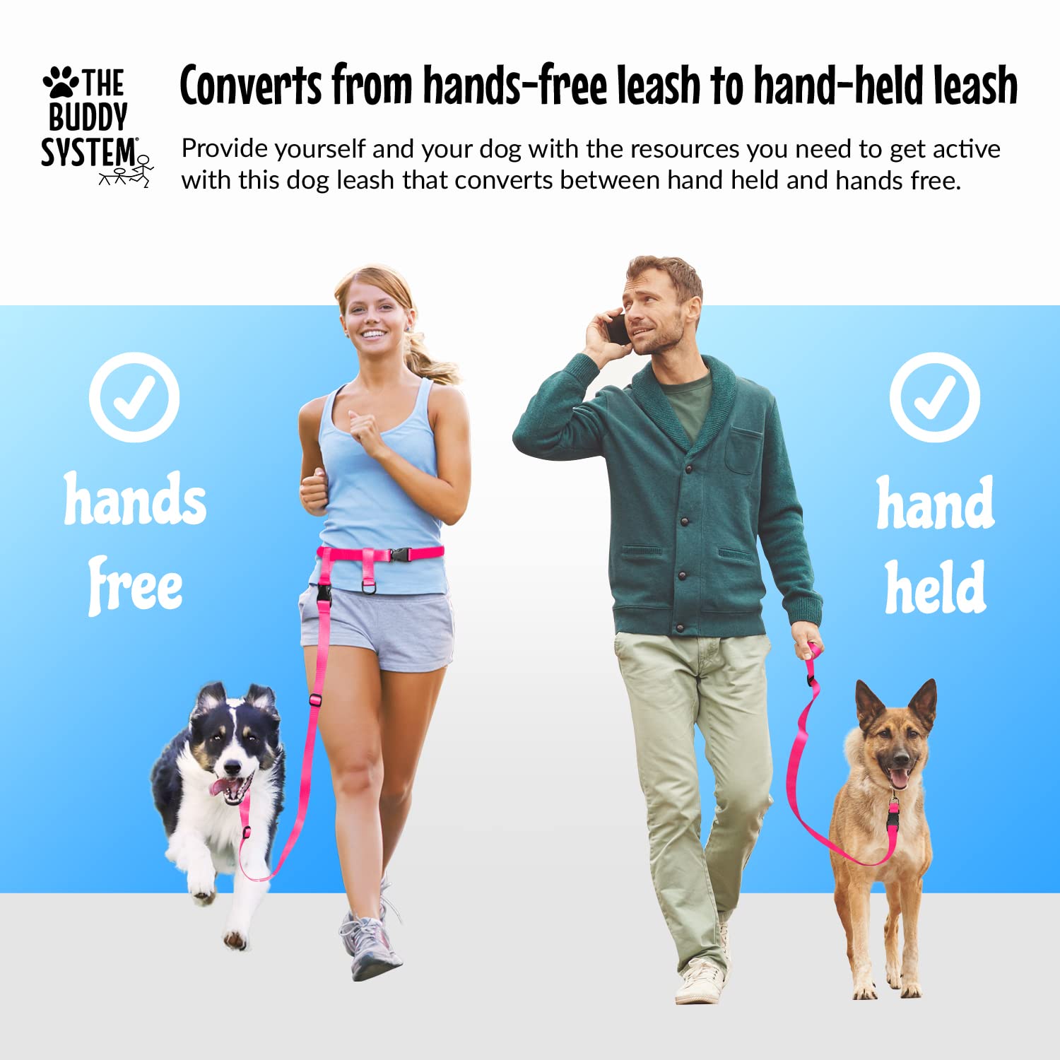 The Buddy System Accessories For Our Dog Leashes Made In Usa (Extra Buddy, Small Dog Pink)