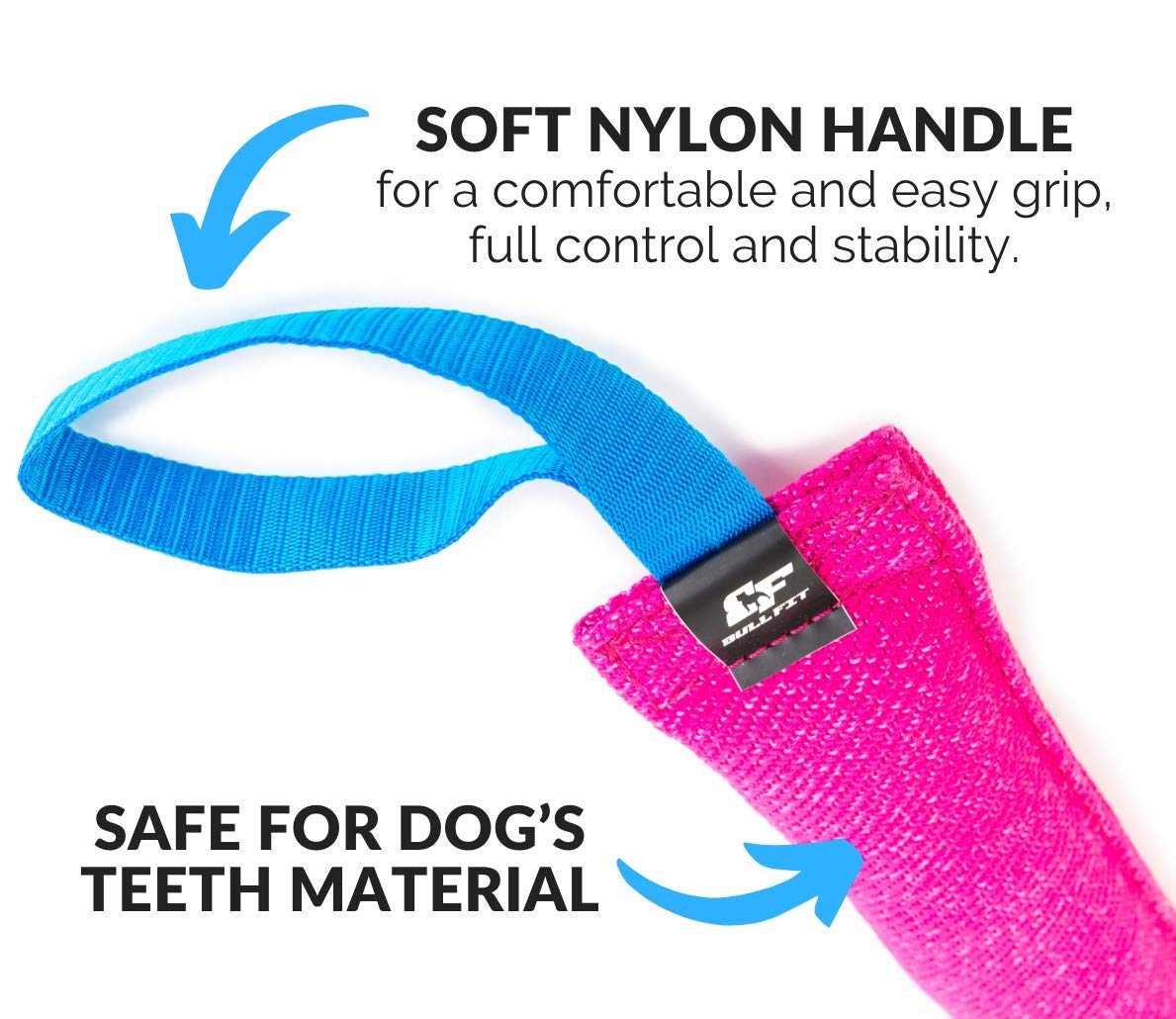 K9 Dog Bite Tug Toy - Made Of Durable & Tear-Resistant French Linen - Perfect For Tug Of War, Fetch & Puppy Training - Ideal For