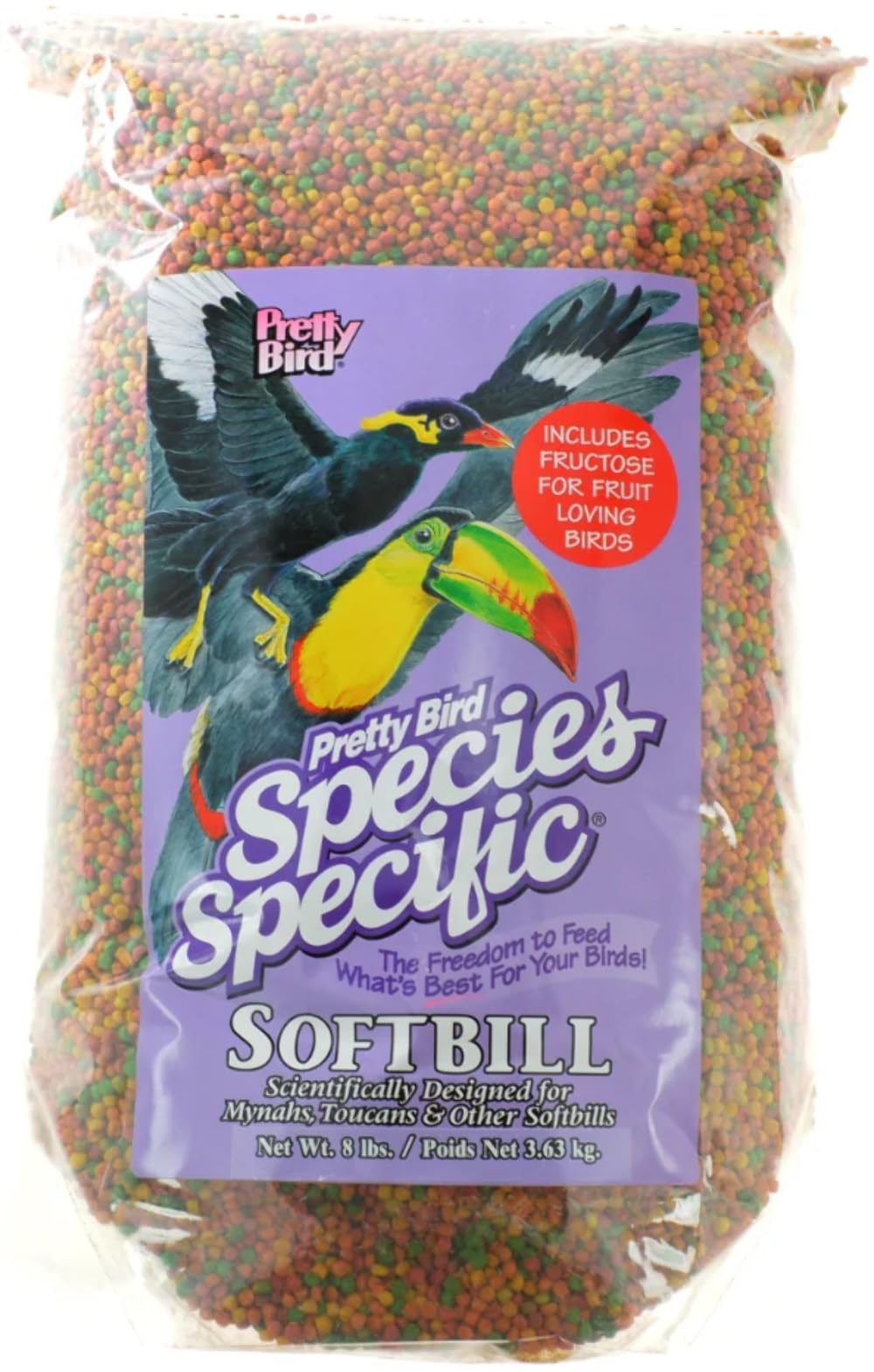 Pretty Bird International Softbill Small With Fructose 8Lb