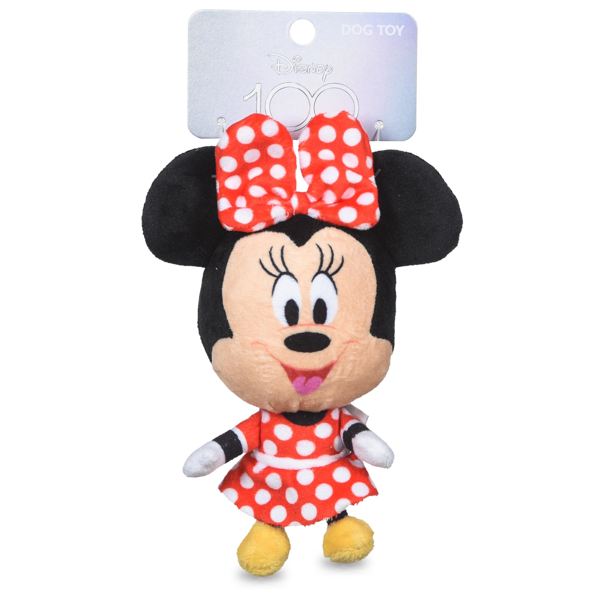 Disney For Pets Minnie Mouse Plush Squeaky Dog Toy 6In | Disney Dog Toys | Plush Squeaker Toy For Dogs Inspired By Minnie Mouse,