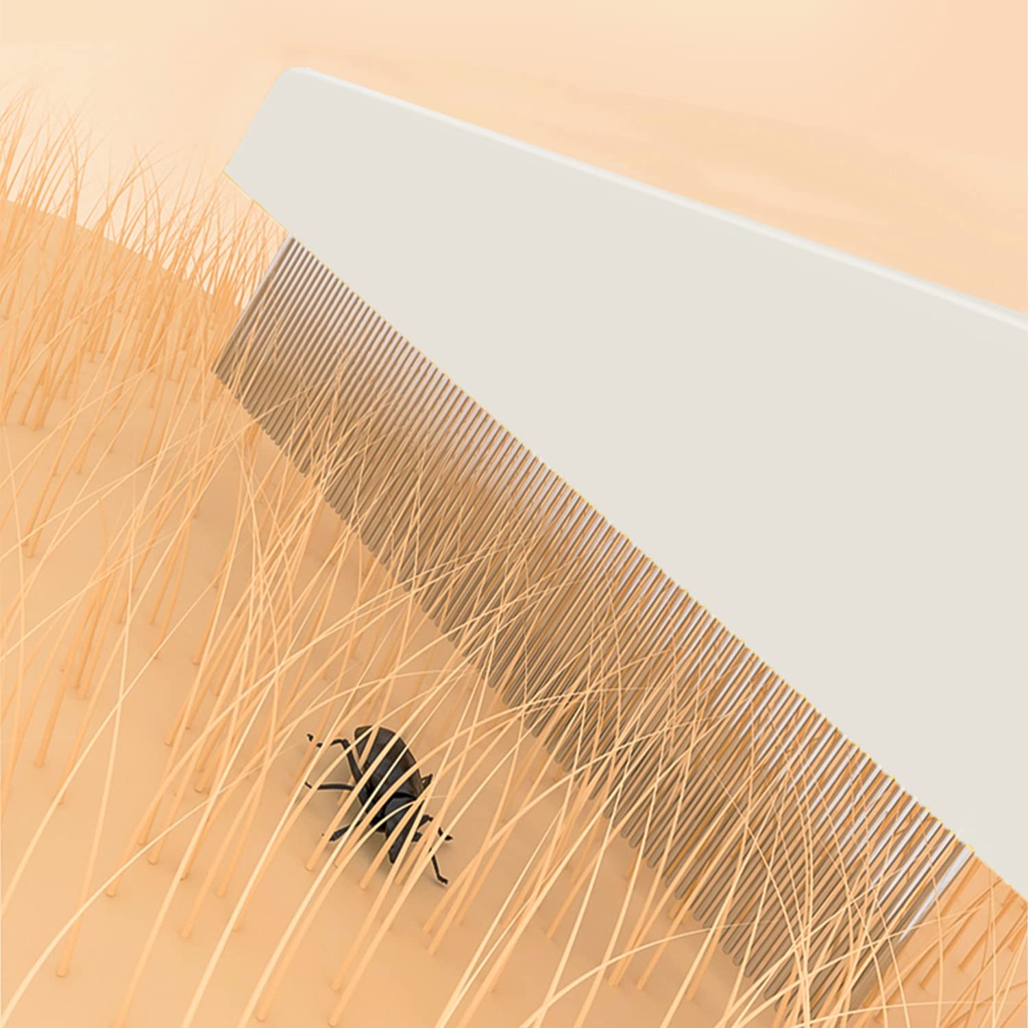 Kopal Flea Combs & Lice Combs For Dogs And Cats, Fine Tooth Combs 3-Pc, White