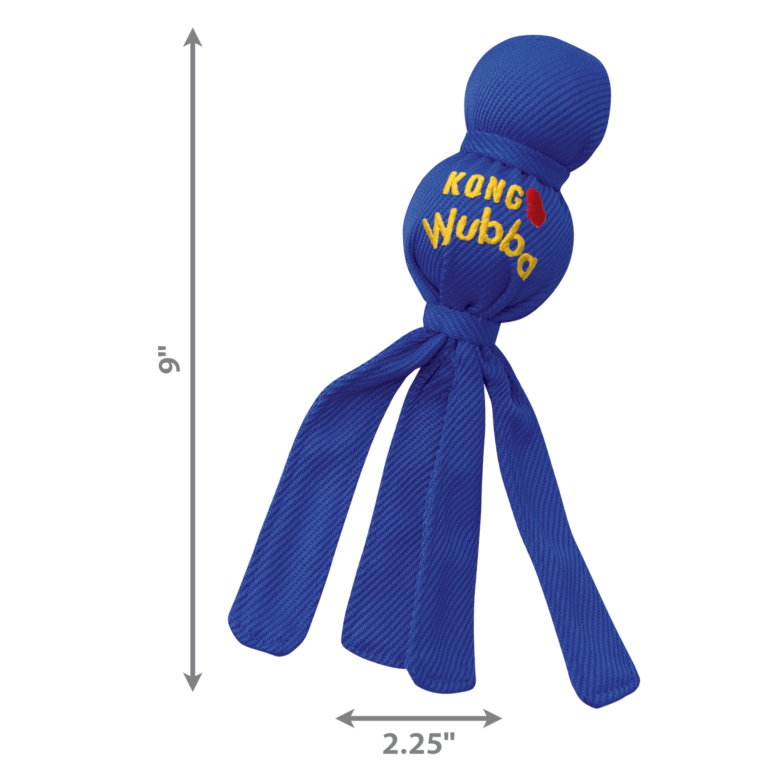 Kong Wubba - Dog Toy For Tug Of War & Fetch - Dog Supplies For Puppy & Dog Playtime - Outdoor & Indoor Dog Toy - For Small Dogs