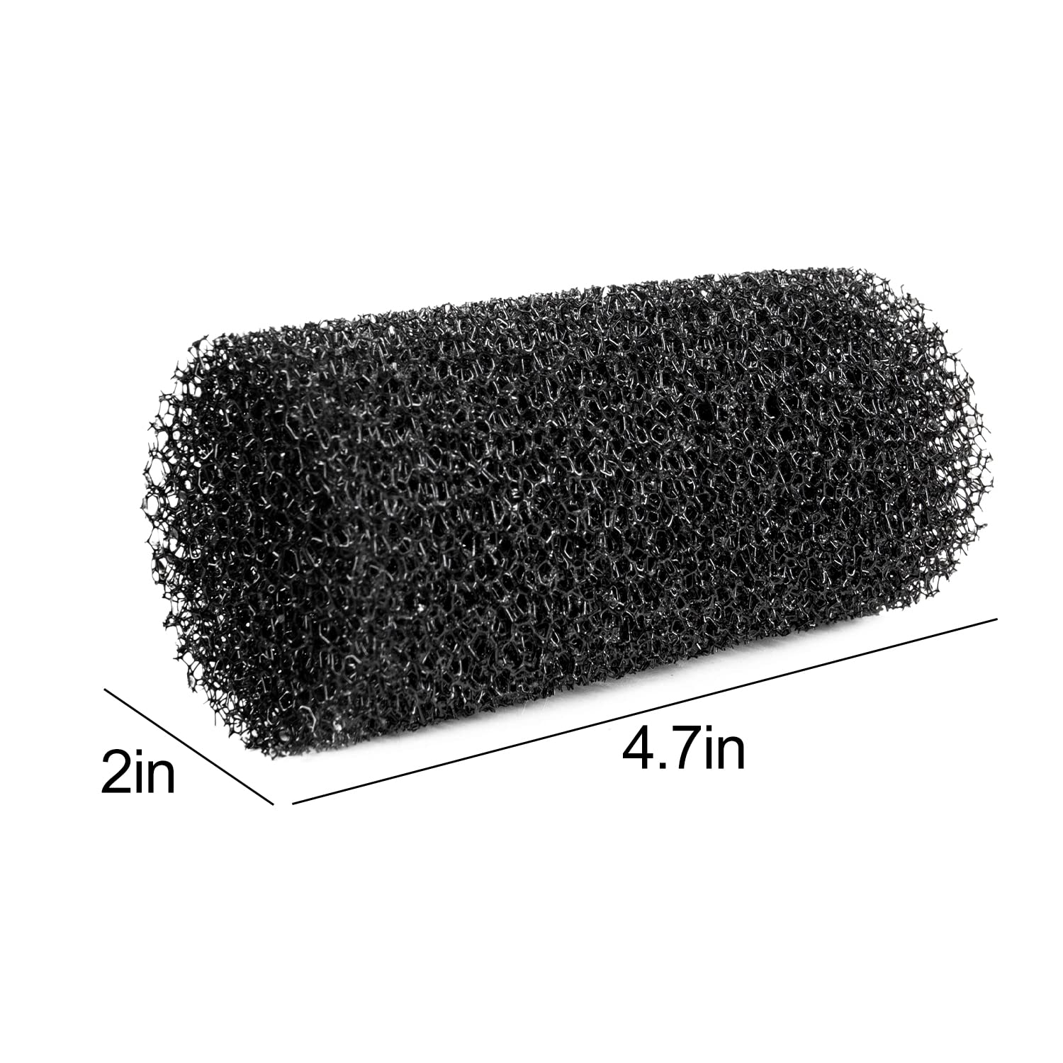 Yaubay 2Pcs Internal Filter Sponge Foam, Aquarium Bio Sponge Rolls Of Fish Tank Filter Accessories 4.5'' X 2'' (2Pcs Sponge)