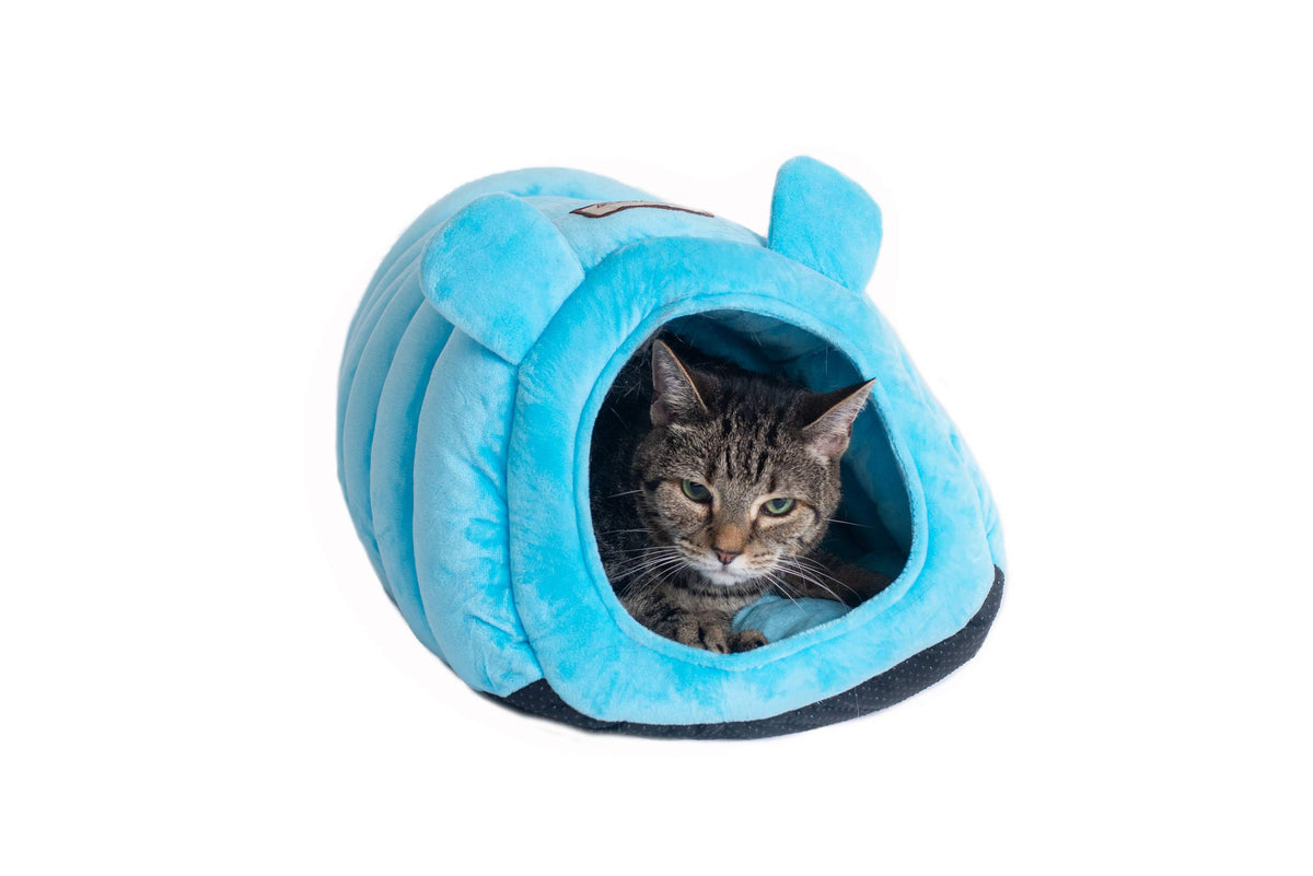 Armarkat Cat Bed Model C90CTL Tube Shape, Sky Blue