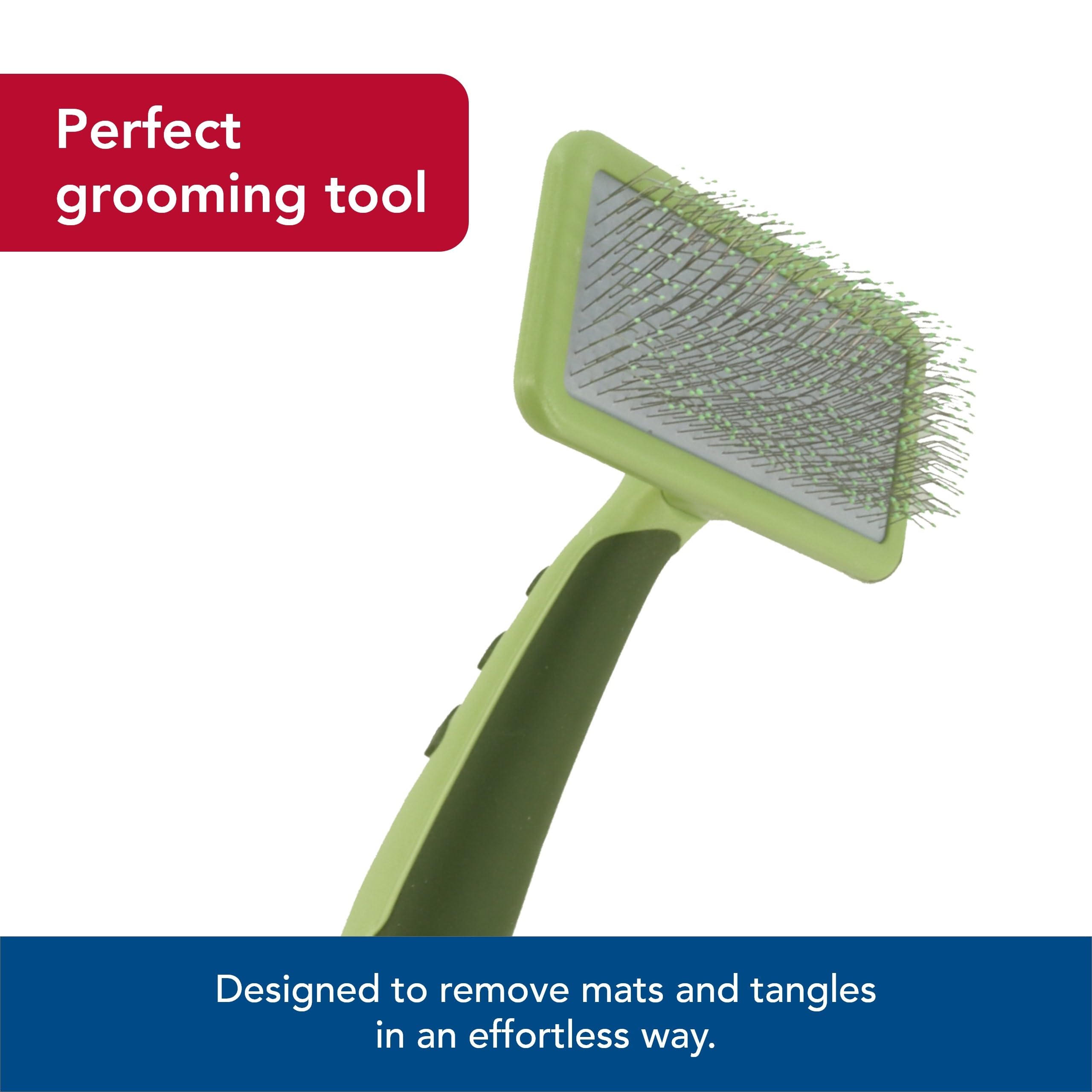 Coastal Pet Safari Dog Soft Slicker Brush - Dog Grooming Brush For Shedding - For Dogs With Short, Medium And Long Hair - Large - 6.75' X 4.375'