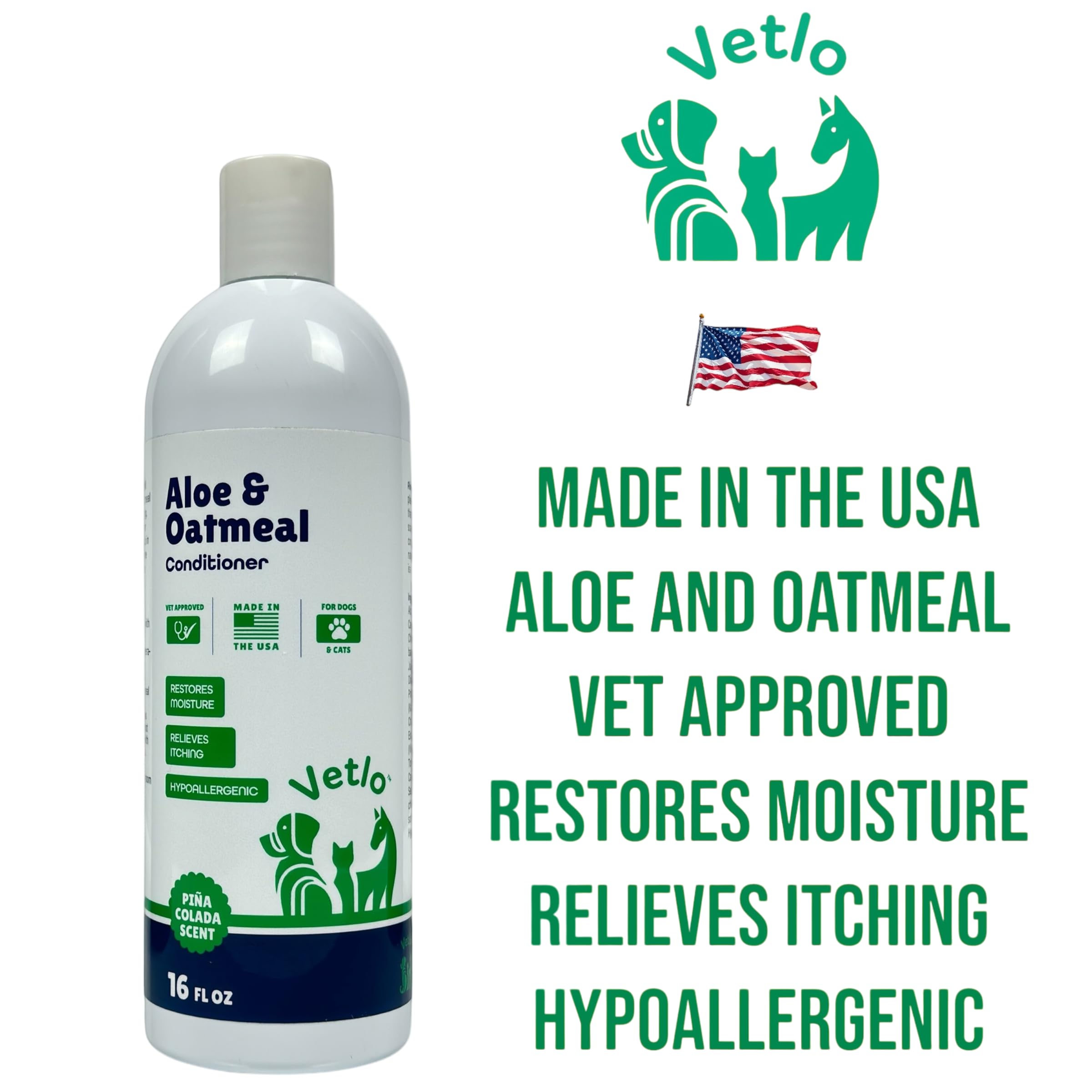 Dog Conditioner For Allergies And Itching & Daily Use - Detangling, Deshedding & Moisturizing Formula | Dog Coat Conditioner For