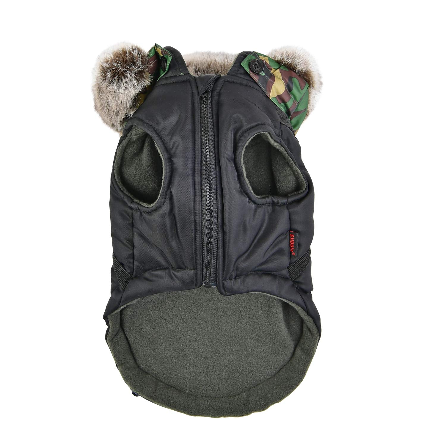 Puppia Orson Dog Coat - Black - M
