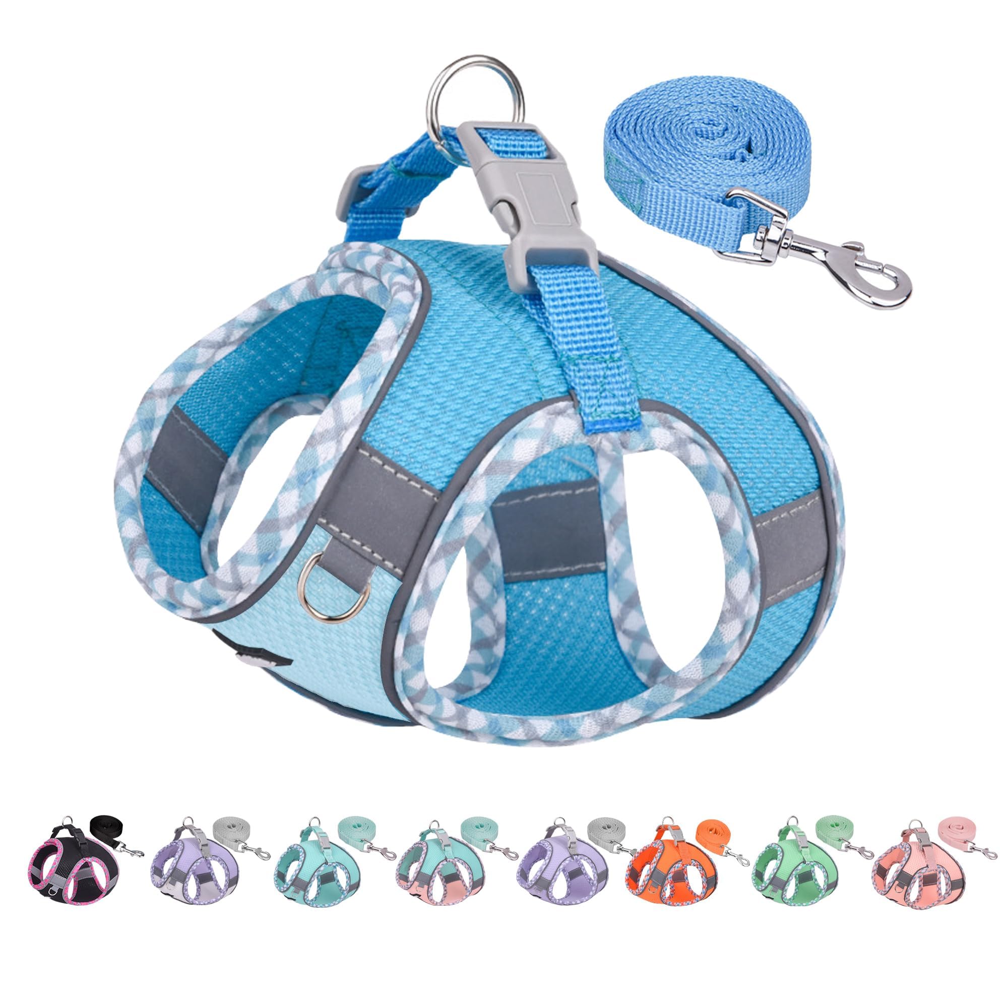 Aiitle Escape-Proof Dog Harness - Extra Soft Jacquard Fabric With Moisture-Wicking Lining, Adjustable Fit For Boston Terrier, Pe