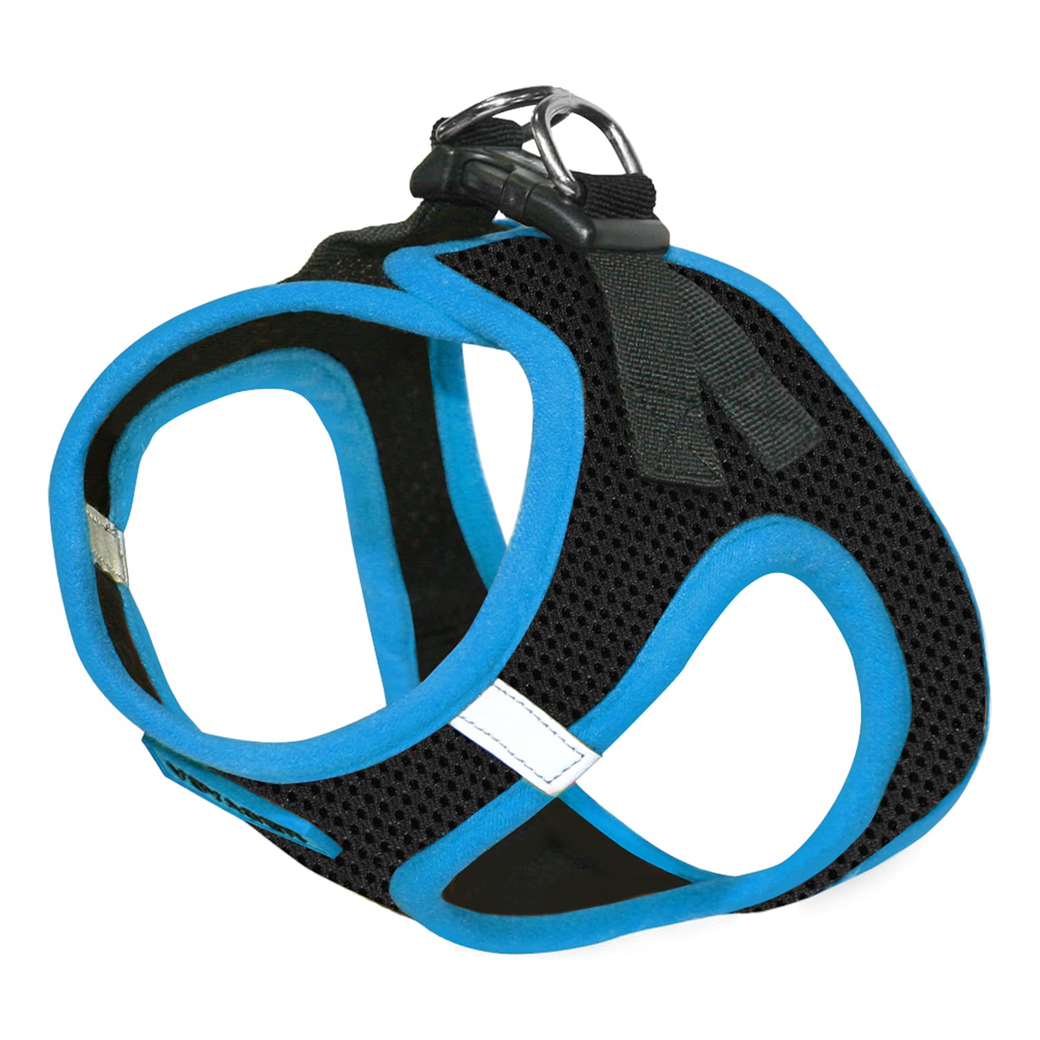 Voyager Step-In Air Dog Harness - All Weather Mesh Step In Vest Harness For Small And Medium Dogs By Best Pet Supplies - Blue Trim, Xs