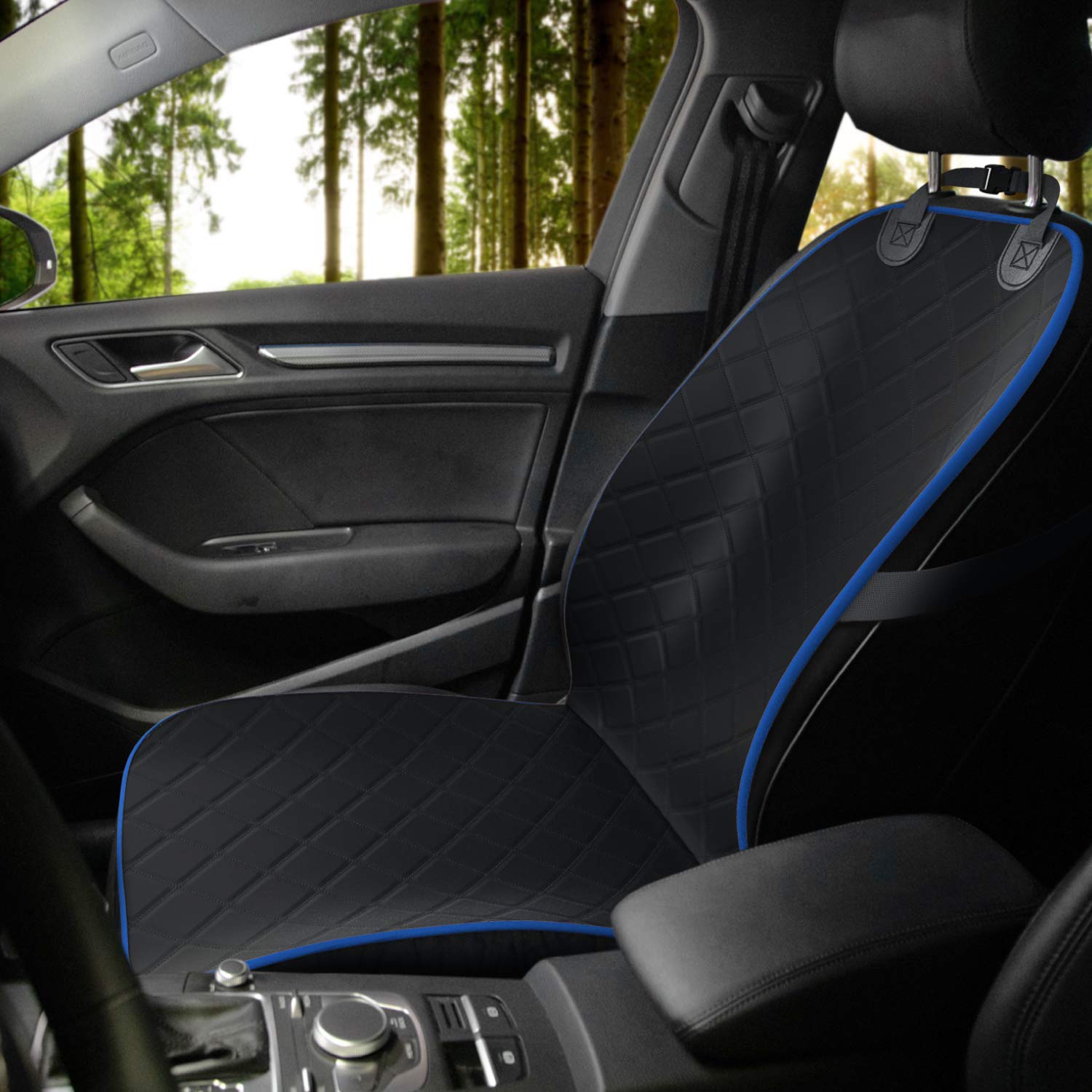 Active Pets Front Dog Car Seat Cover For Suv, Trucks, Sedans. Waterproof Car Seat Covers For Dogs Front Seats Only. Car Seat Pro