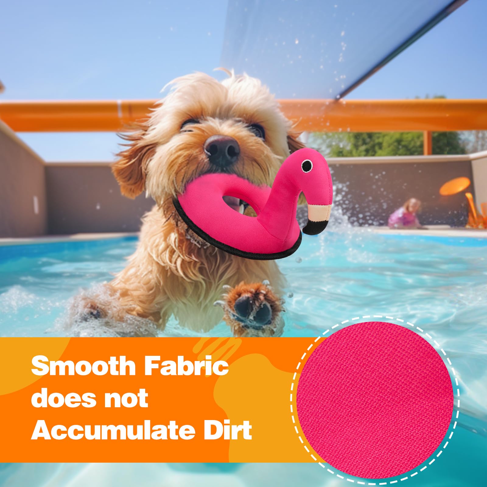 Lepawit Squeaky Dog Toys, Floating Dog Toys For Indoor Or Outward Play, Swim Ring Design Interactive Dog Gifts For Small And Med