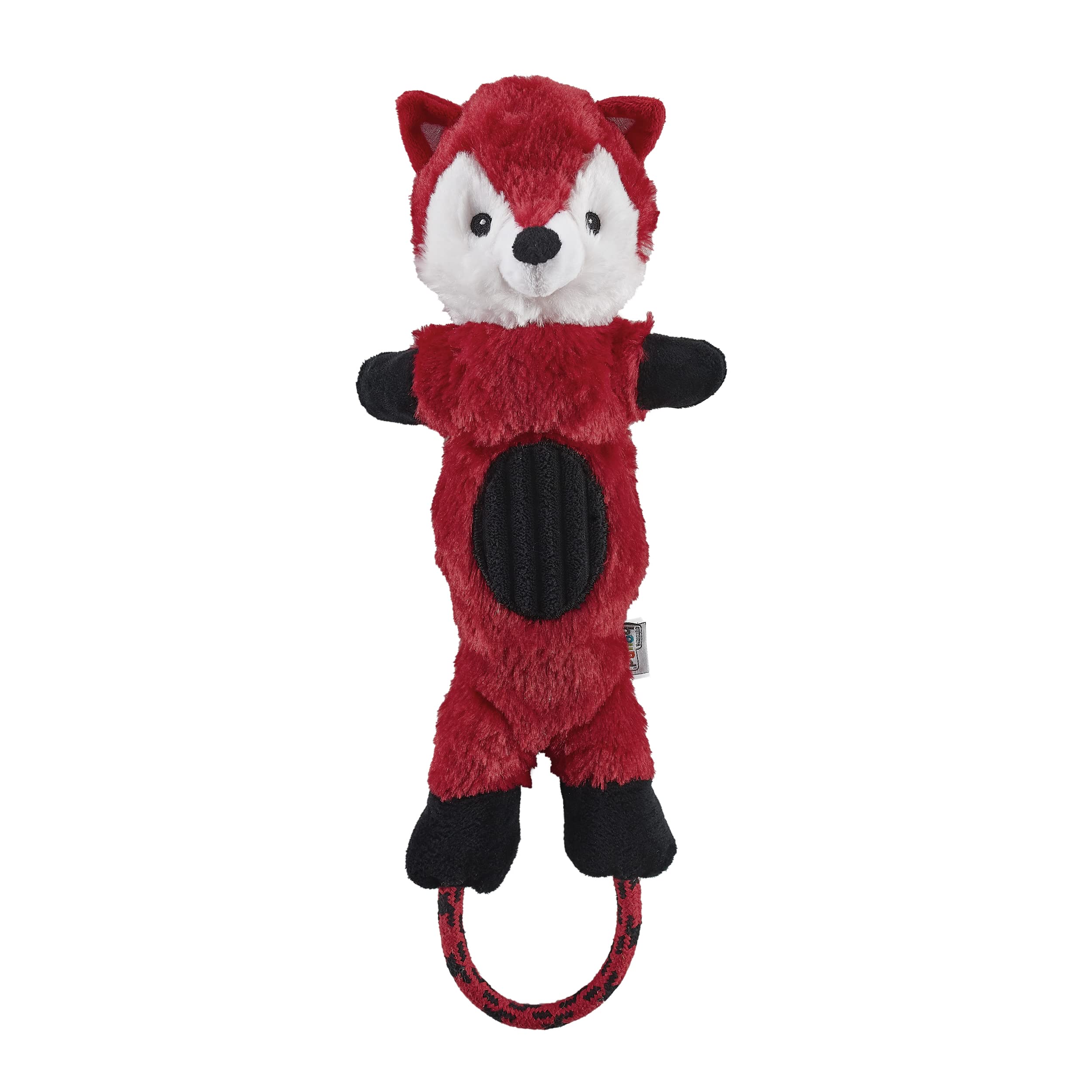 Charming Pet Lil Roperz Fox Durable Plush And Rope Tug Dog Toy