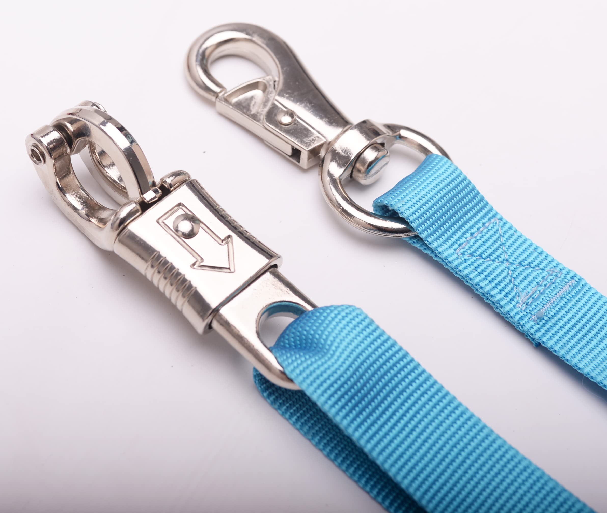 Loaged Adjustable Nylon Cross Ties (2 Pack)-Cross Tie With Panic Snap And Bull Snap - Adjusts From 44.5' To 78.3' (Hurricane B