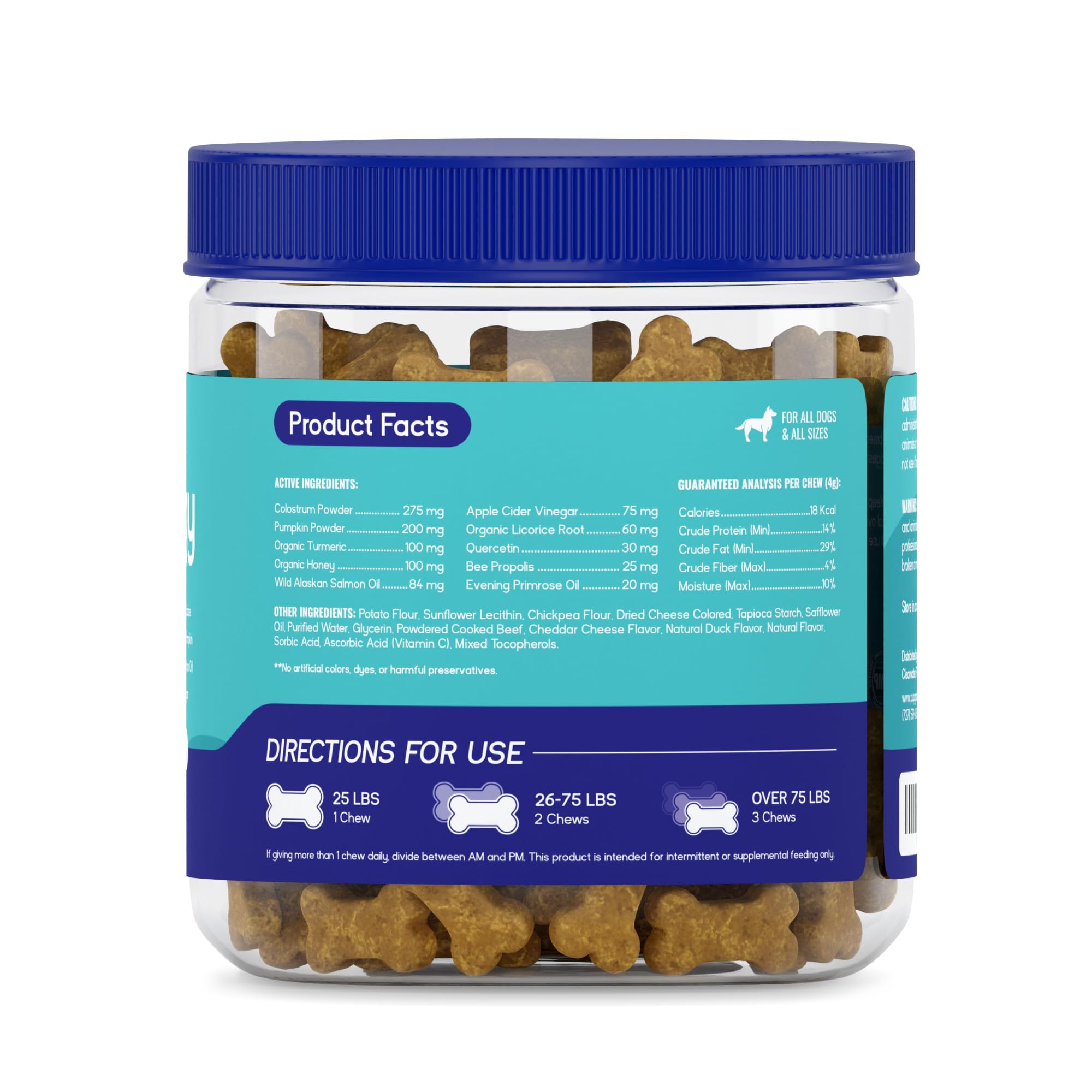 PupGrade Itch & Allergy Chew Supplement for Dogs Improved Immune Support & Seasonal Allergies with Alaskan Salmon Fish Oil - Hel