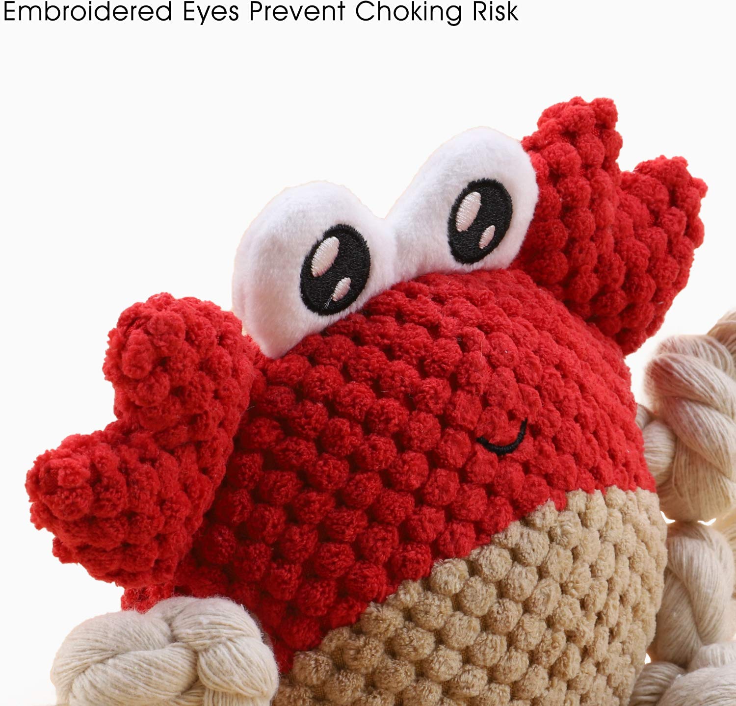 Blnboimrun Dog Toys Stuffed Dog Plush Toys Milu Deer Dog Squeaky Toys With Crinkle Paper Chew Toys For Large And Medium Dogs Puppy