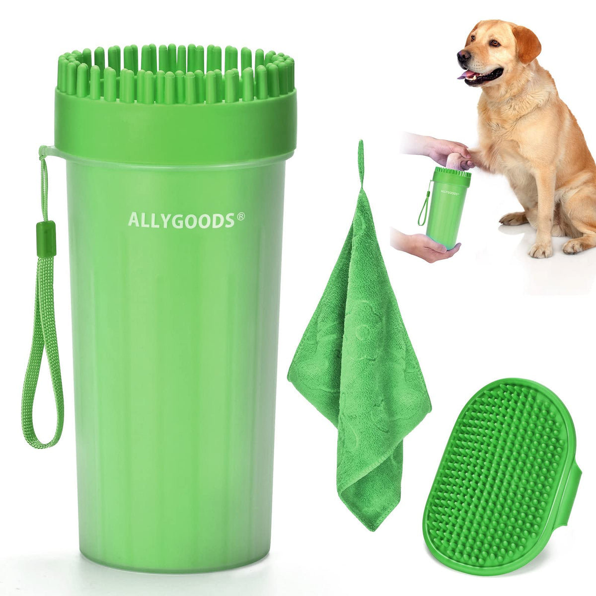 Allygoods Dog Paw Washer Large Breed - Dog Paw Cleaner For Dogs Large Dogs - Dog Foot Washer Extra Large - Dog Foot Cleaner/Washer Cup Xlarge- Paw Scrubber For Dogs Large Dogs Xl Large Breed