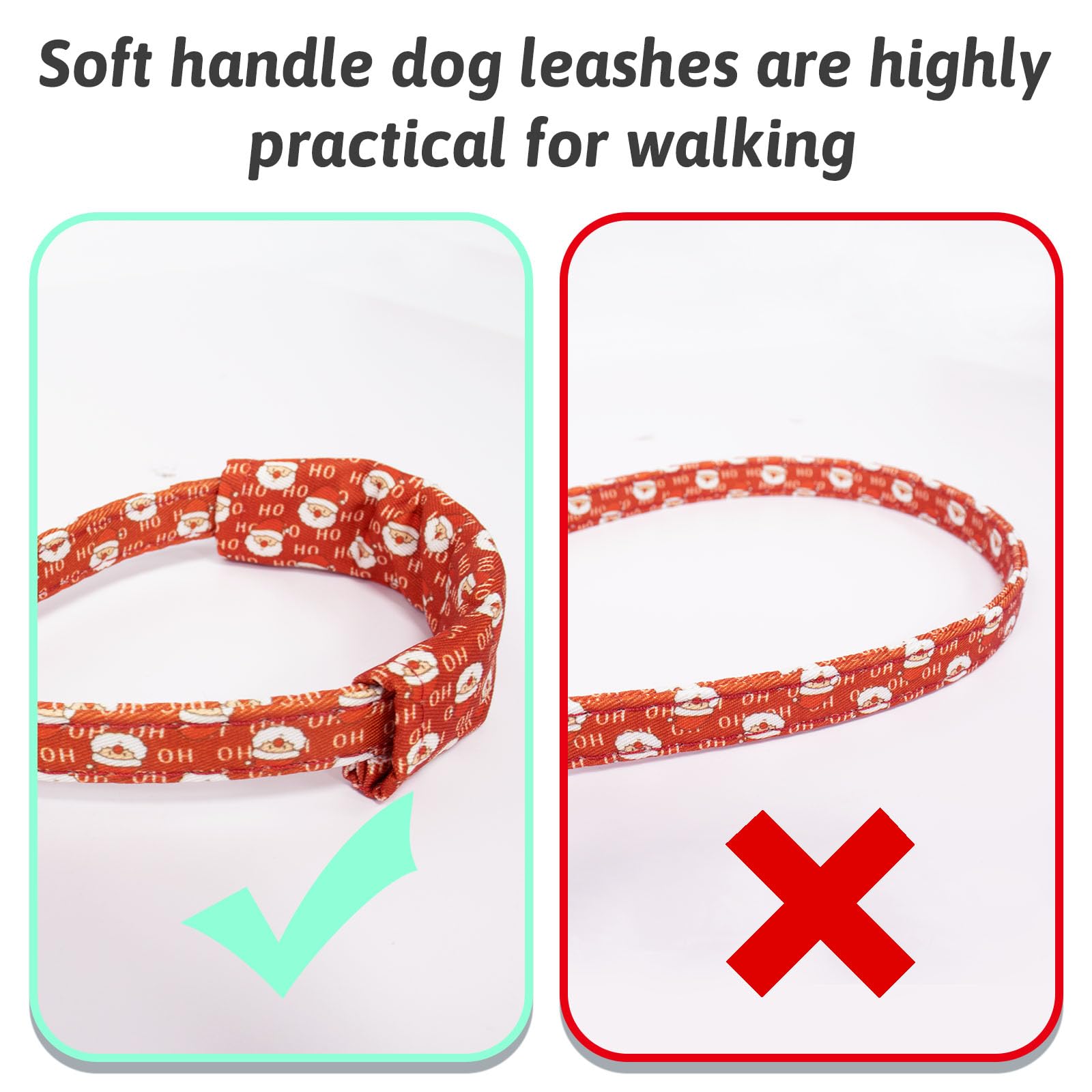 HSIGIO Dog Collar and Leash Set Girls Adjustable Puppy Collars with Christmas Bow Tie for Small Medium Large Female Dogs, Red Sa