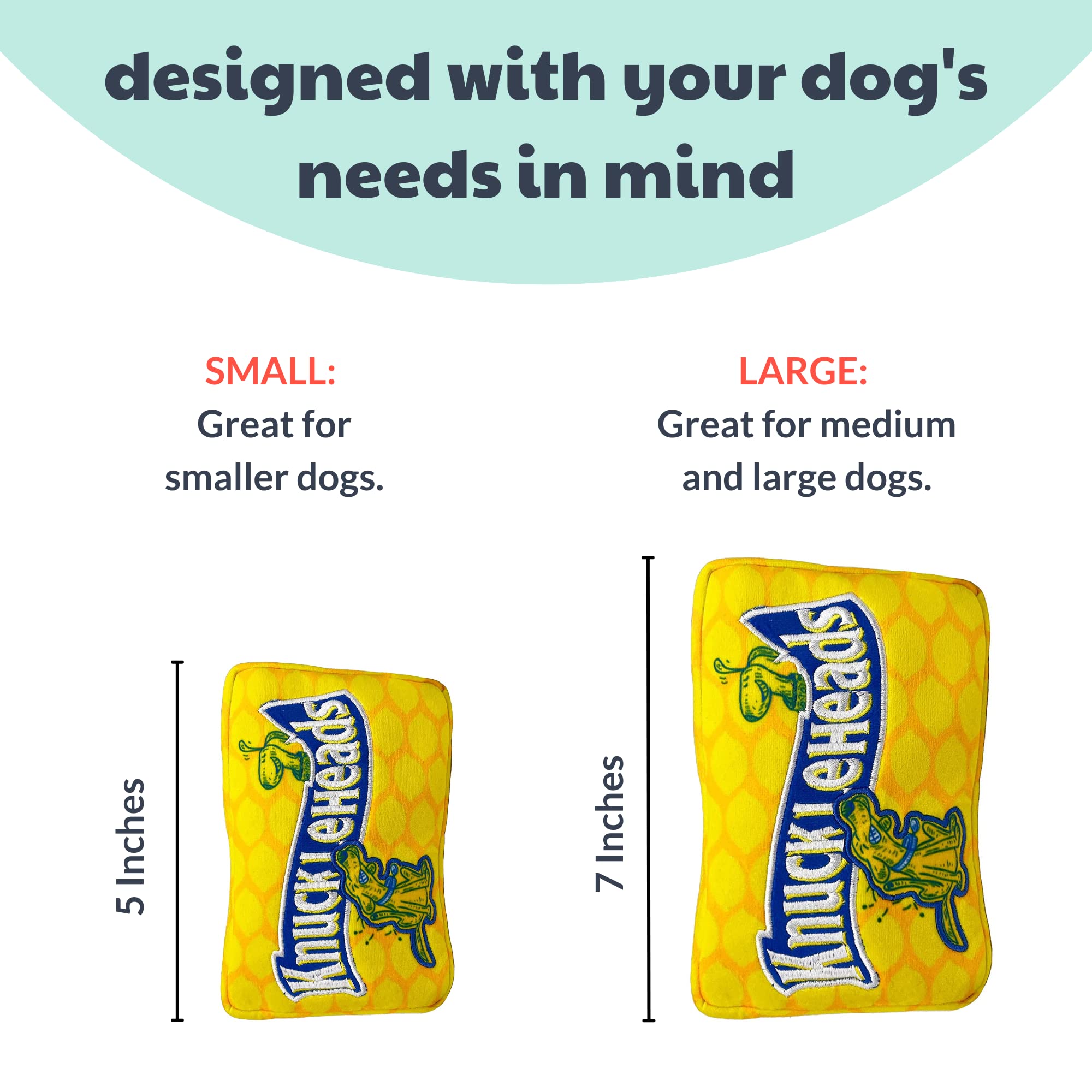 Huxley & Kent For Dogs | Knuckleheads (Large) | Halloween Candy Dog Toy With Squeaker | Funny Dog Toy Gift | Fun, Durable, And Safe | H&K Squeaky Dog