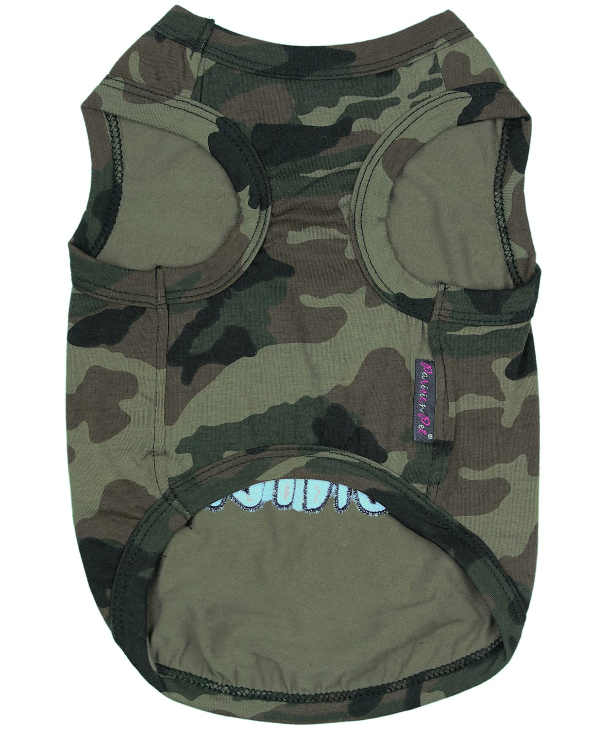 Parisian Pet Dog T-Shirt - Embroidered 'Bug Hunter' Tee Shirt - Lightweight Cotton, Dog Shirts - Sleeveless Pet Vest - Machine Washable Dog Clothes For Medium-Sized Dogs