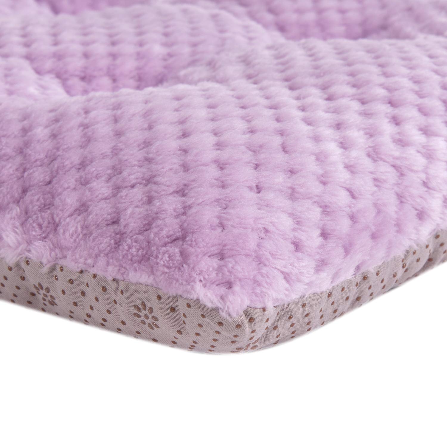 Wonder Miracle Fuzzy Deluxe Pet Beds, Super Plush Dog Or Cat Beds Ideal For Dog Crates, Machine Wash & Dryer Friendly (15' X 23', S-Lavender)