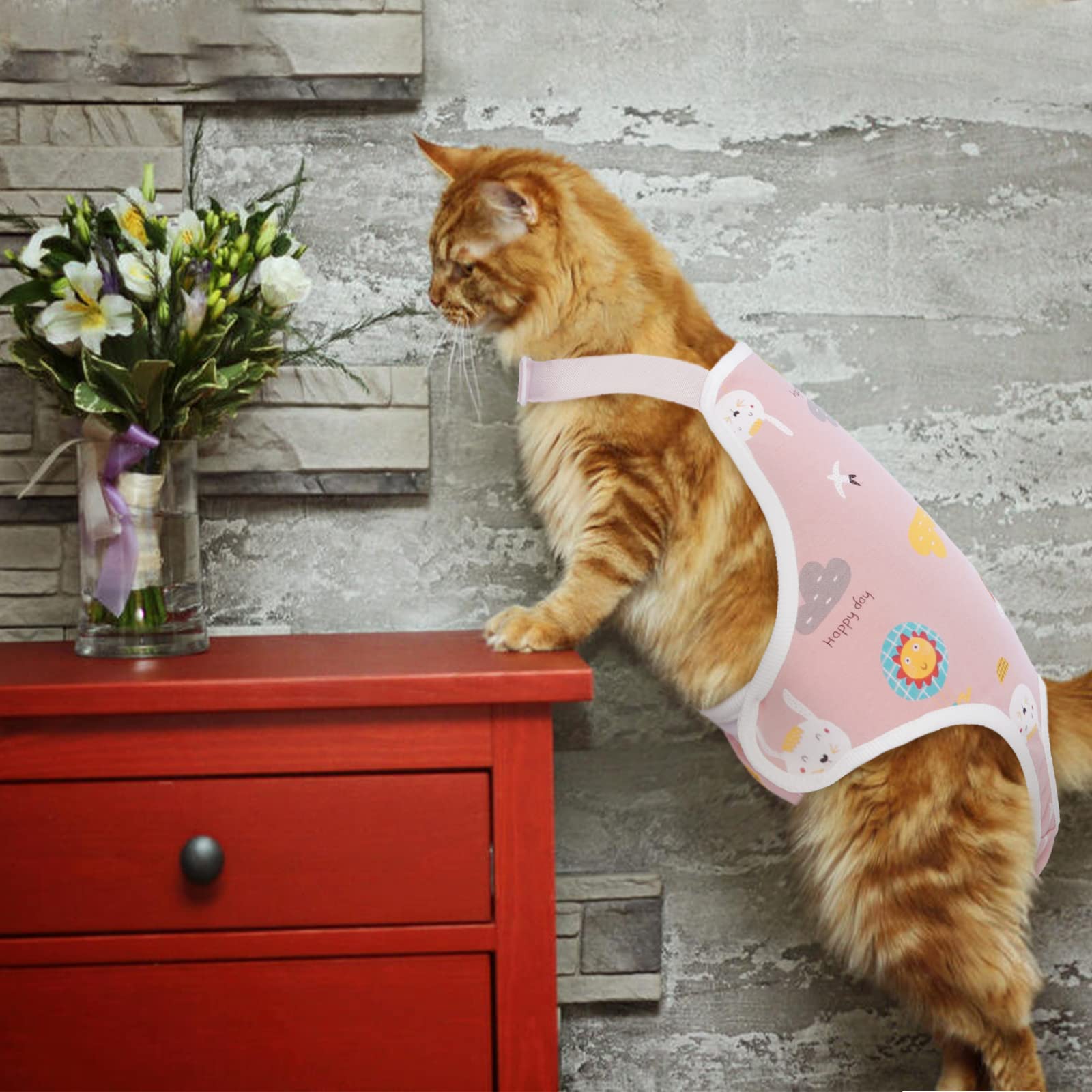 Qbleev Dog Diapers Female Sanitary Pantie With Adjustable Suspender, Reusable Doggie Diaper Cozy Underwear For Female Girl Dogs In Heat Period, Breathable Cotton Briefs For Teddy Corgi French Bulldog