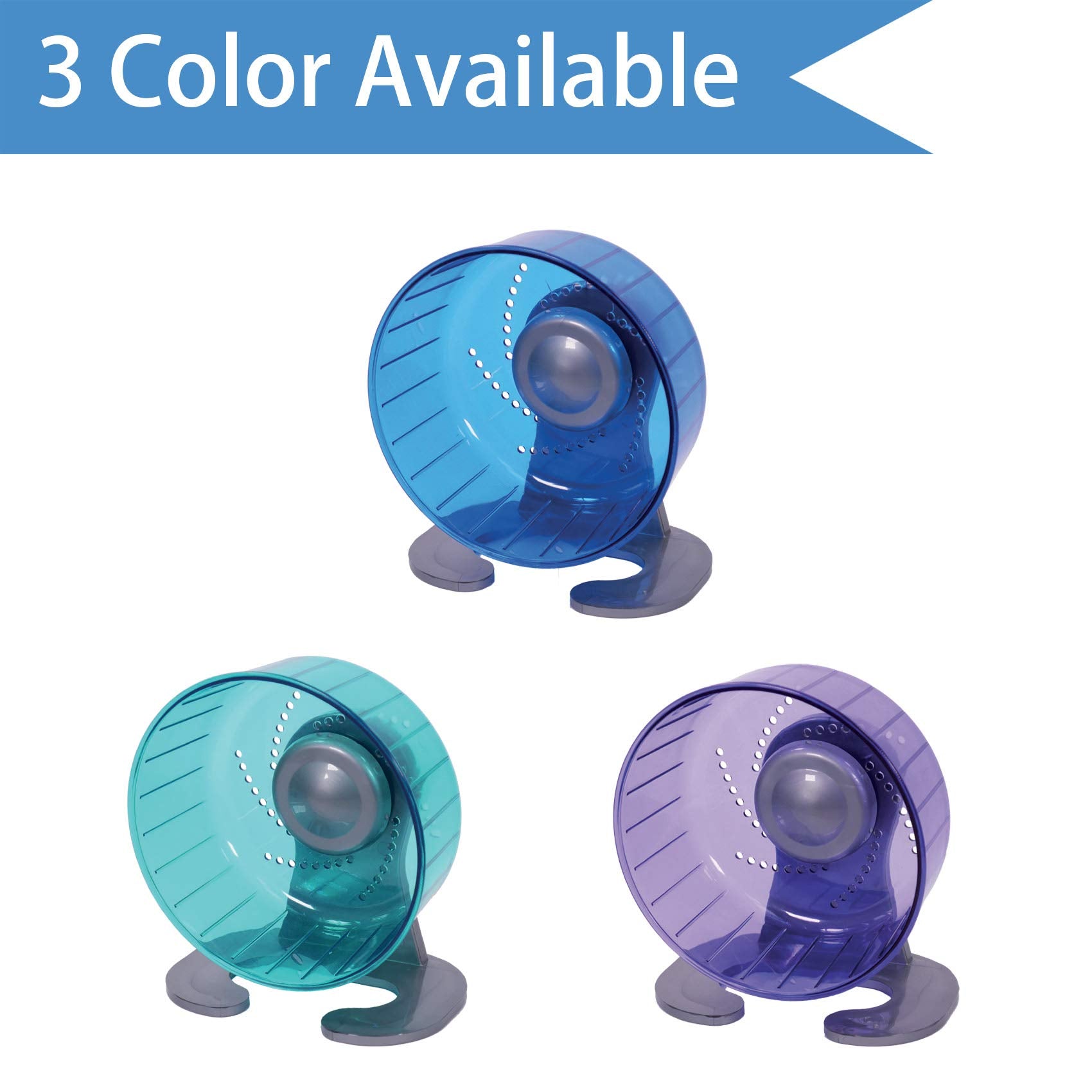 Petest Hamster Exercise Wheel, Silent Spinner Hamster Running Wheels, Diameter 6.7 Inch, Purple