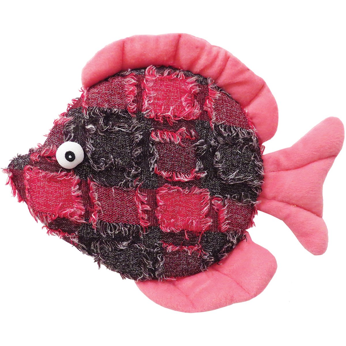 Scoochie Pet Products Donna Discus Fish Dog Plush Toy, 10.5-Inch